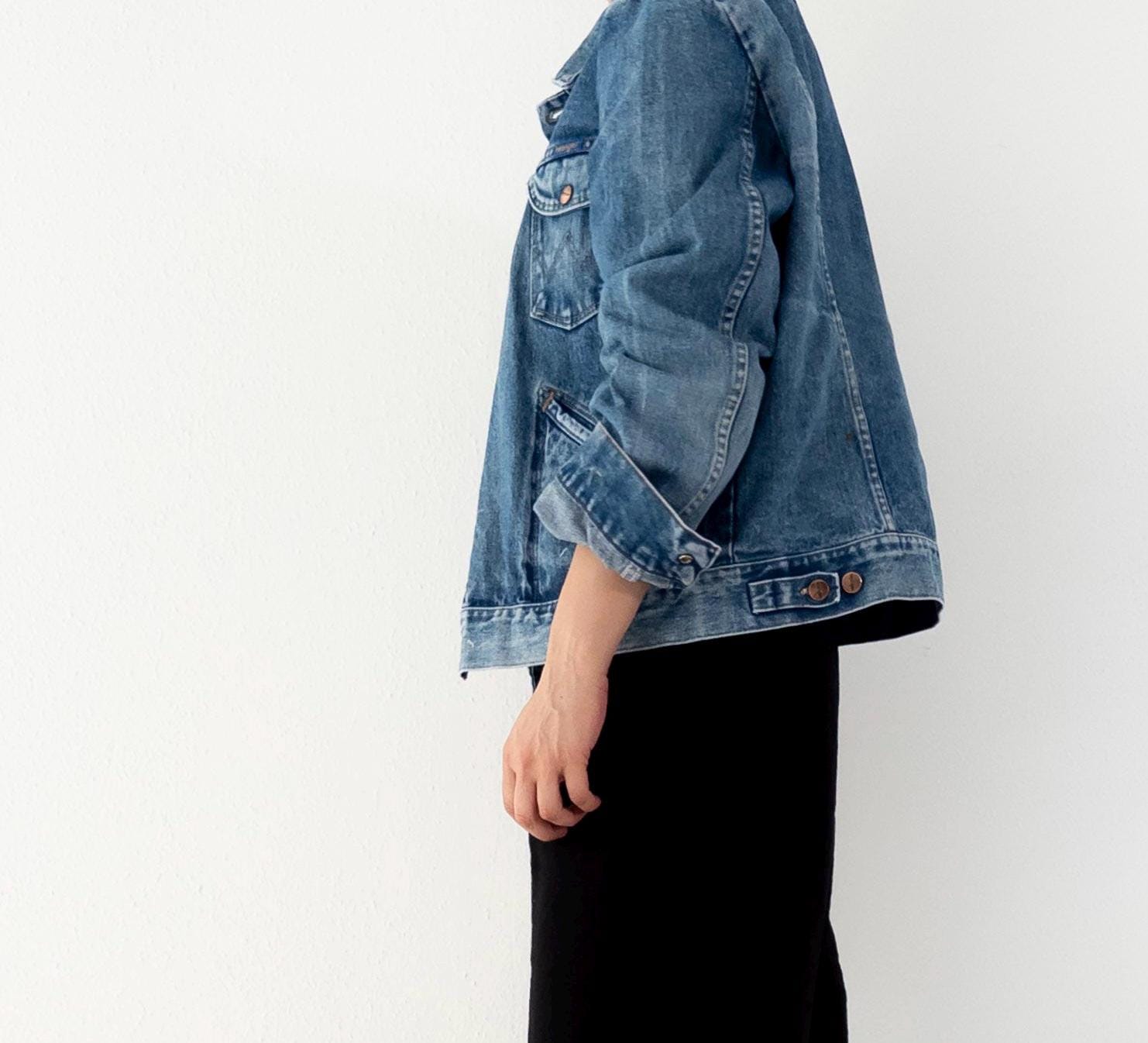Size L Wrangler Denim Jacket 90s Vintage – girlstalk.vintage