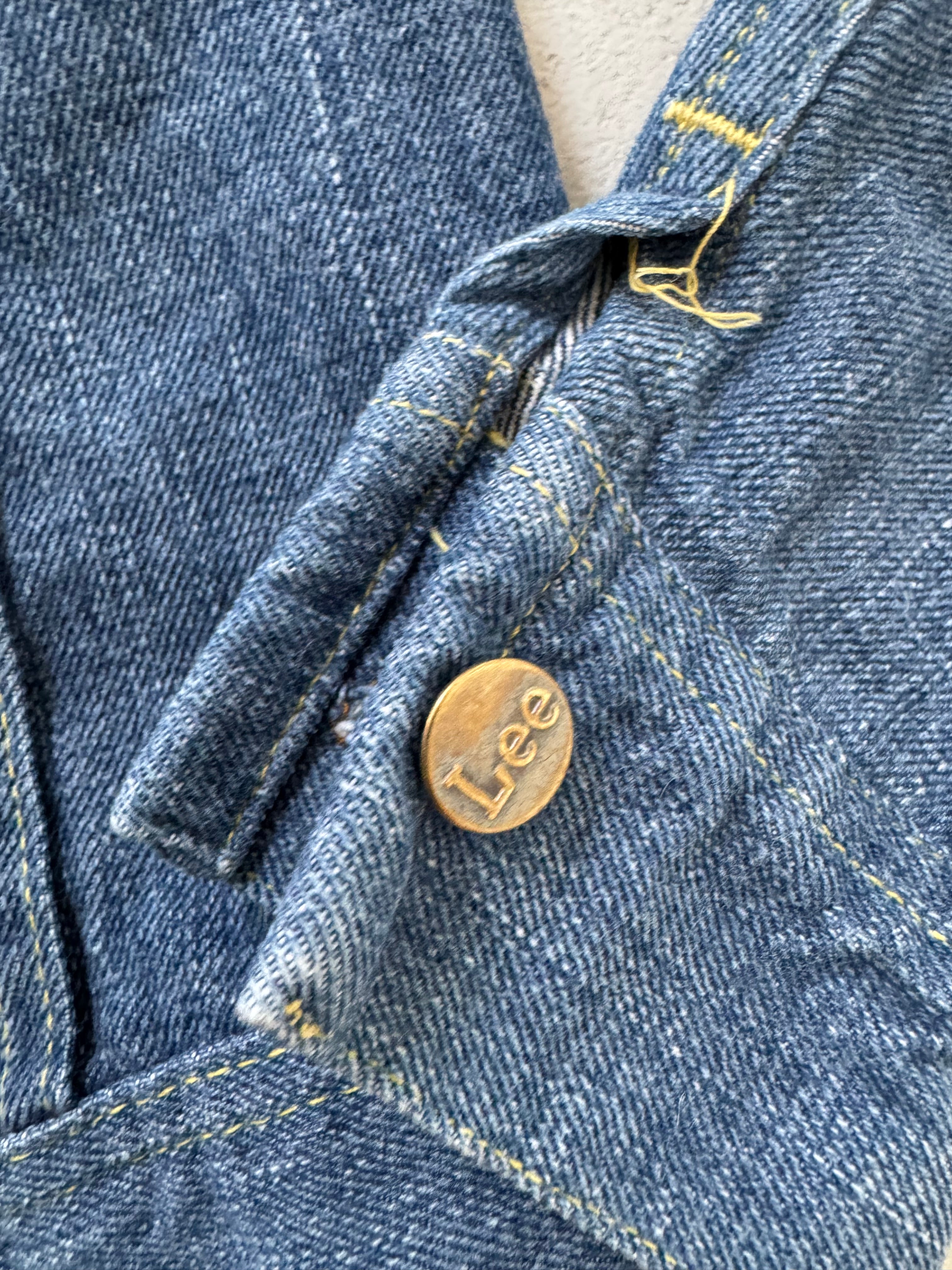 Gr. XS - S Lee Jeansjacke 70s Vintage Made in USA