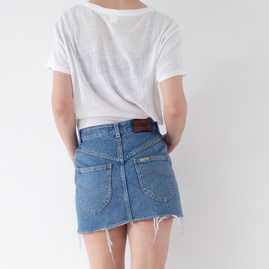 W25 W26 Lee Gossip Minirock Basic Skirt 80s Vintage