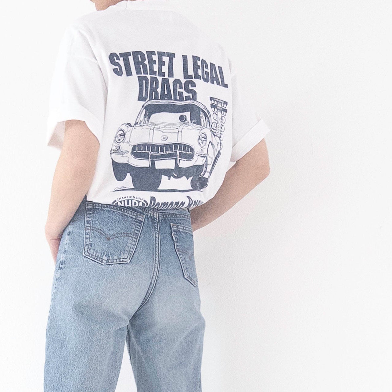 Gr. XL SS Sport Service Street Legal Drags Pomona Raceway T-Shirt – NHRA Graphic – 90s Vintage Made in USA