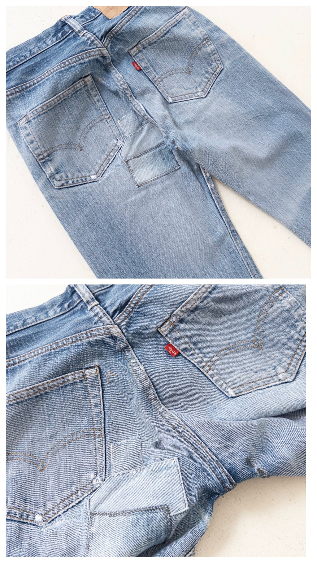 W24 - 25 Levis 501 Selvedge 70s Vintage Made in USA