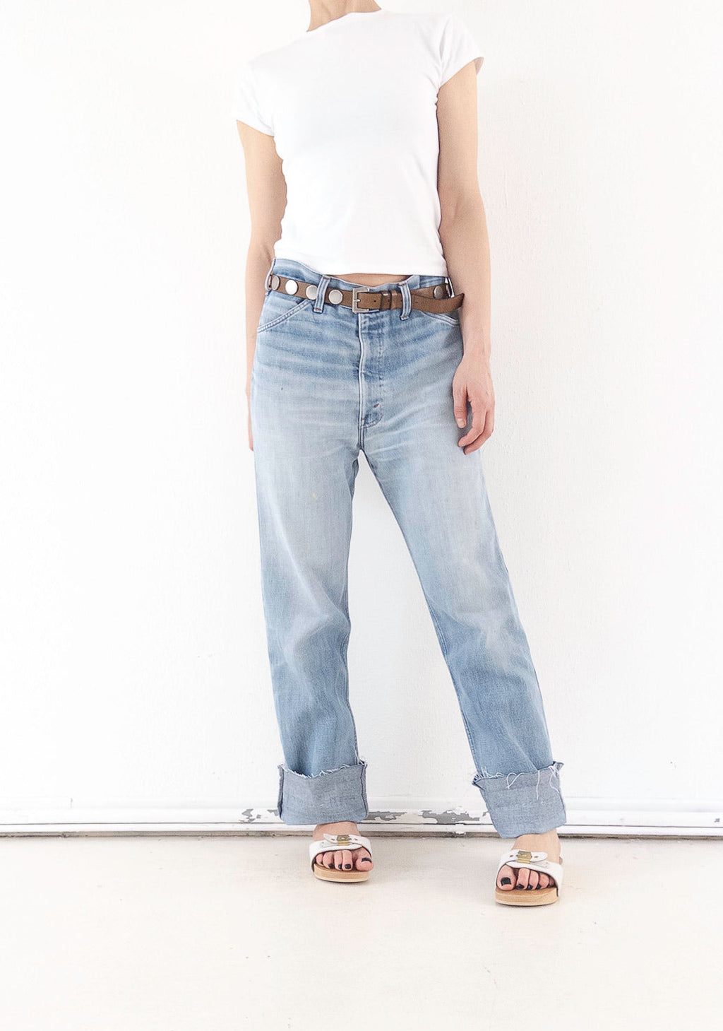 W31 -32 L36 Levis Cigarette Jeans 70s Vintage Made in Belgium