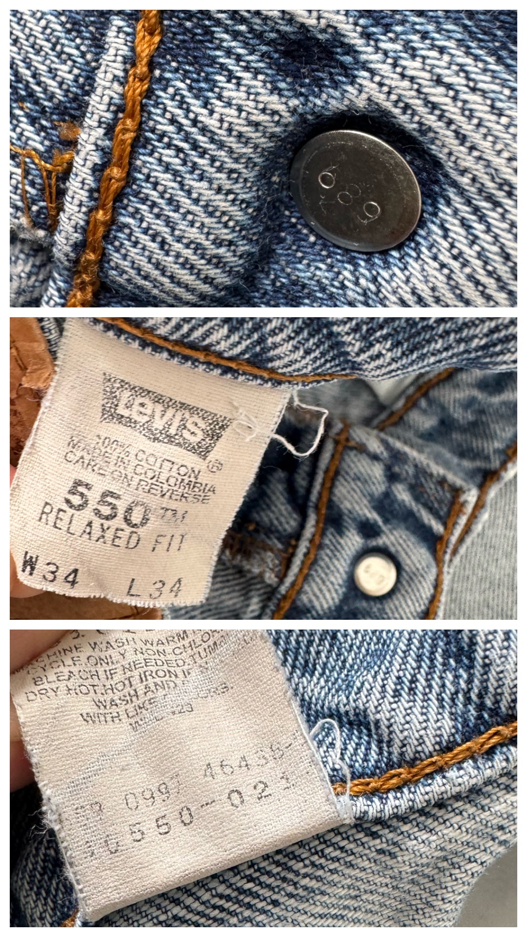 W33 Levi's 550 90s Vintage