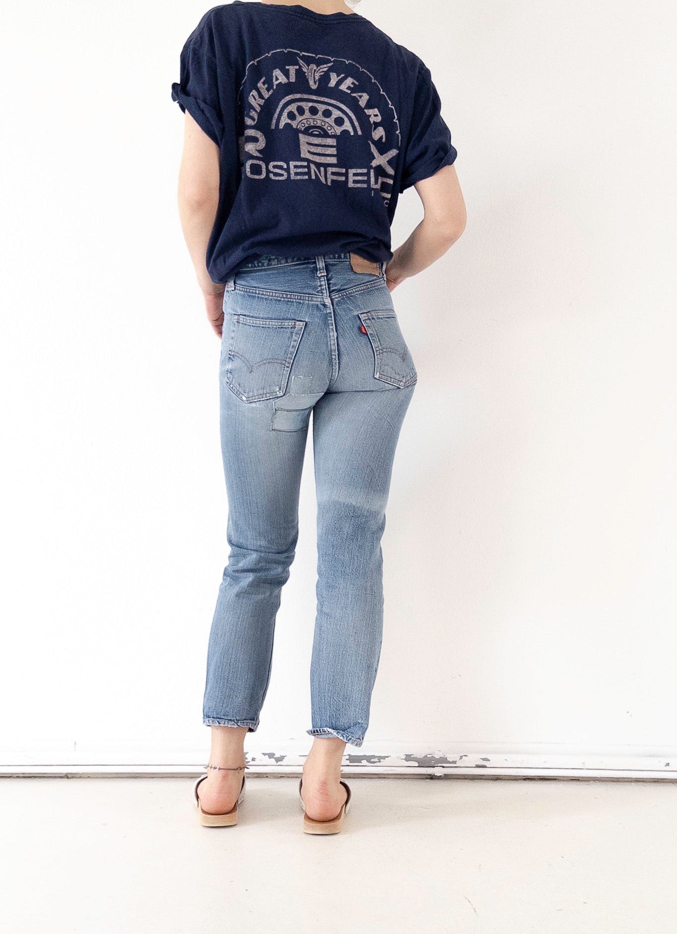 W24 - 25 Levis 501 Selvedge 70s Vintage Made in USA