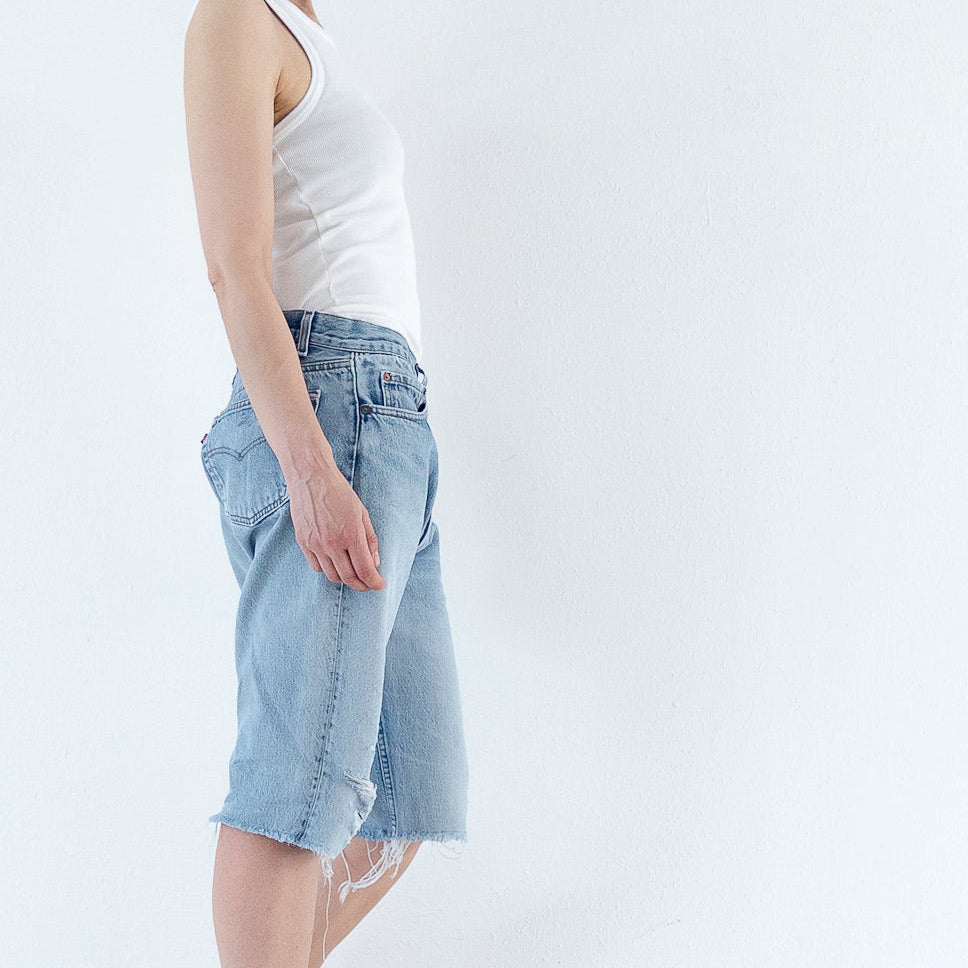 W32 Levis 501 Boyfriend Shorts| Bermudas | 80s Vintage Made in USA