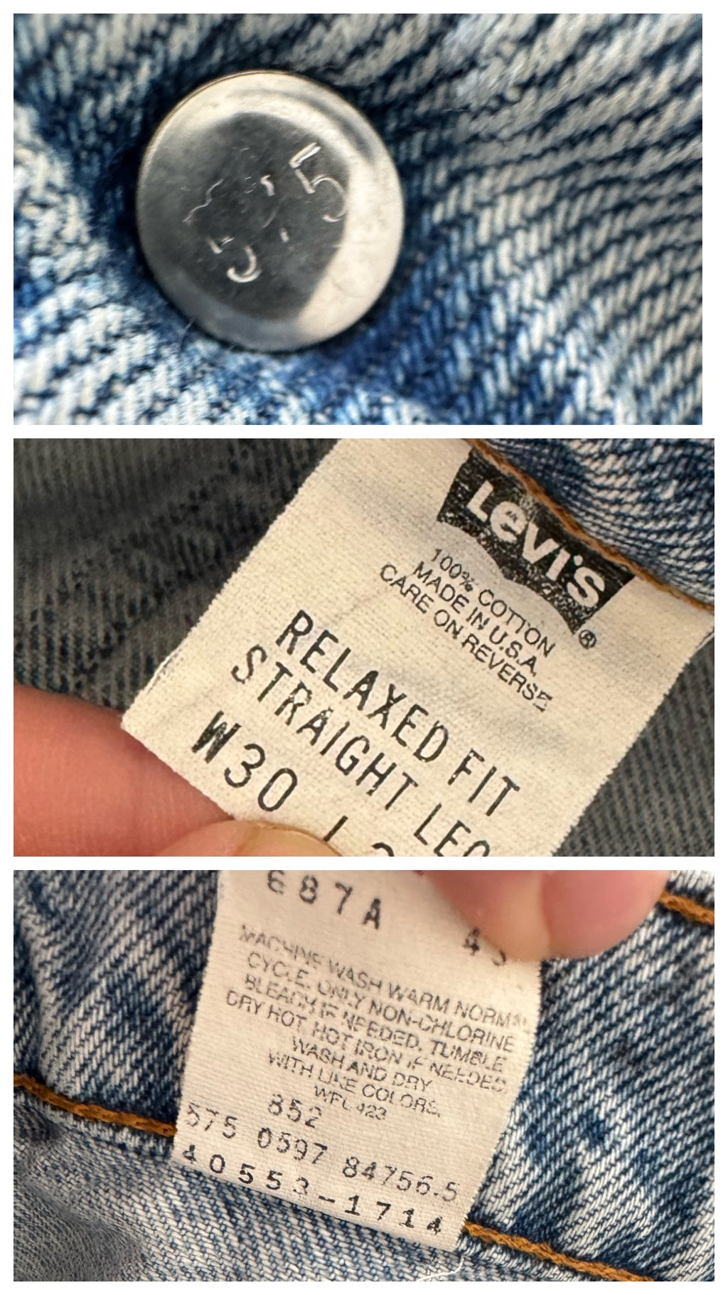 W27 Levis Shorts Relaxed Fit 90s Vintage