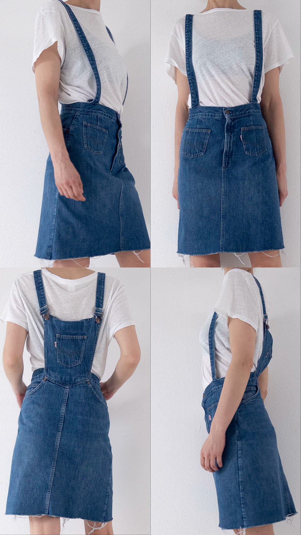 Gr. S Levis Latzkleid 60s 70s Vintage Made in USA