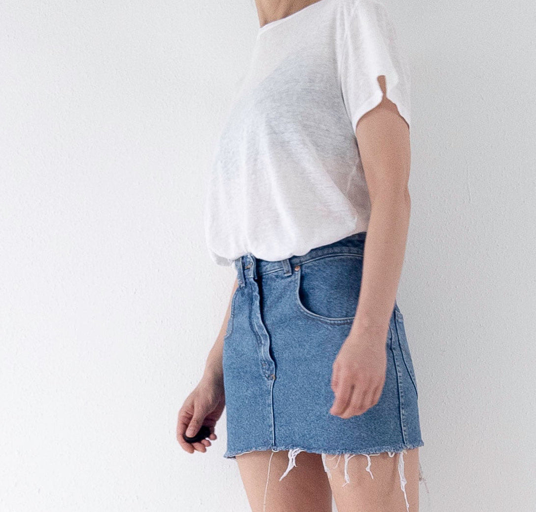 W25 W26 Lee Gossip Minirock Basic Skirt 80s Vintage