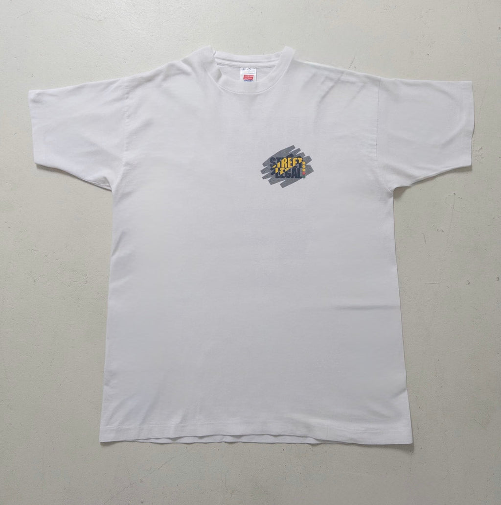 Gr. XL SS Sport Service Street Legal Drags Pomona Raceway T-Shirt – NHRA Graphic – 90s Vintage Made in USA