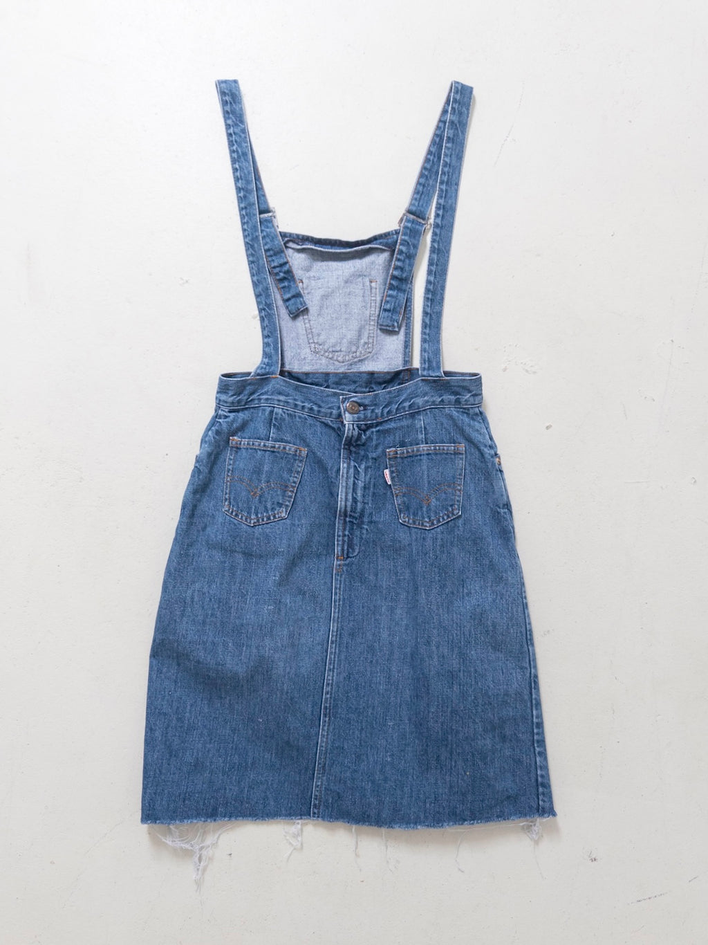 Gr. S Levis Latzkleid 60s 70s Vintage Made in USA