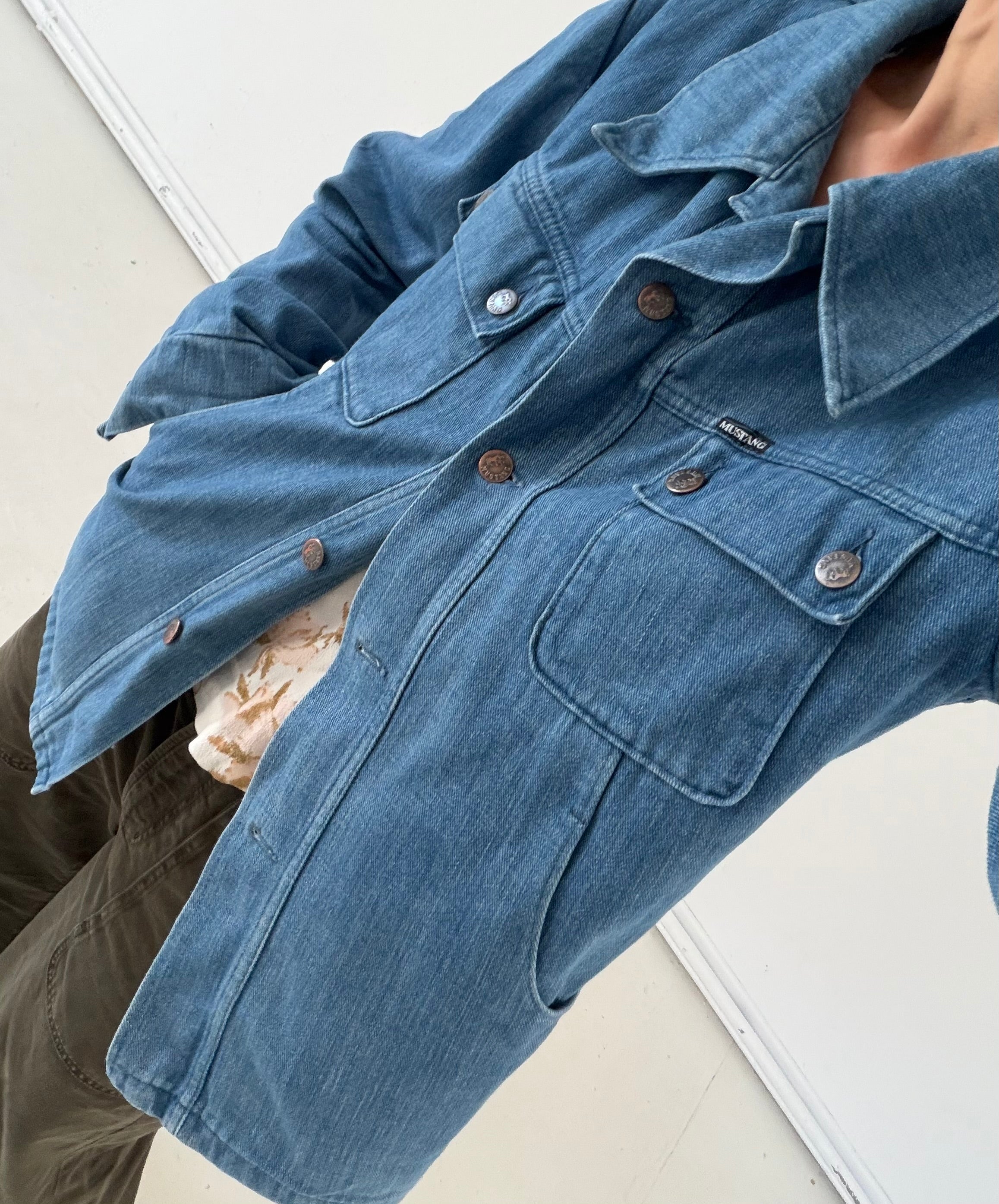 Gr. L Mustang Jeansjacke Jeanshemd 70s Vintage Made in Germany