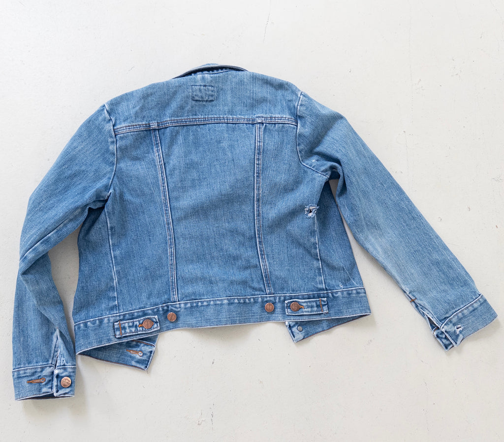 Gr. XXS - XS Wrangler Jeansjacke 70s Vintage Made in USA