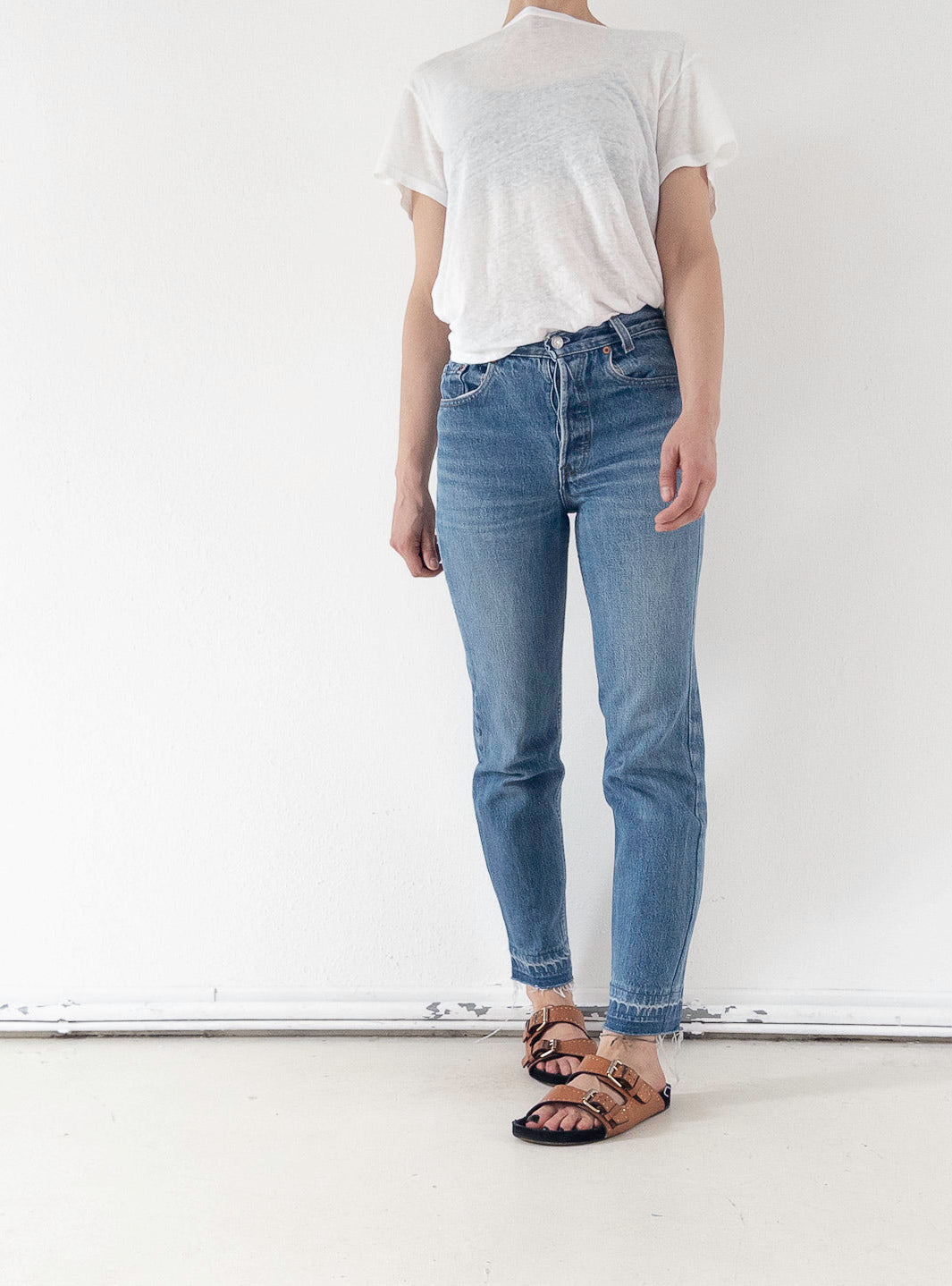 W25 L30 Levis 501 Student Reworked 90s Vintage Made in USA