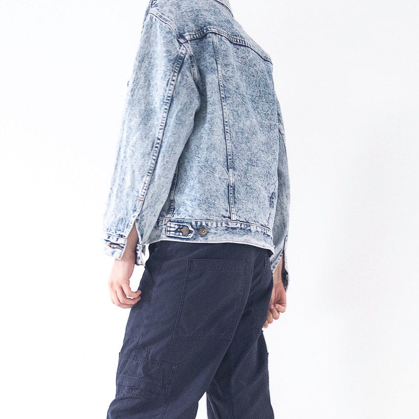 Gr. M - L Levis Acid Washed Trucker Jacket 80s Vintage Made in USA
