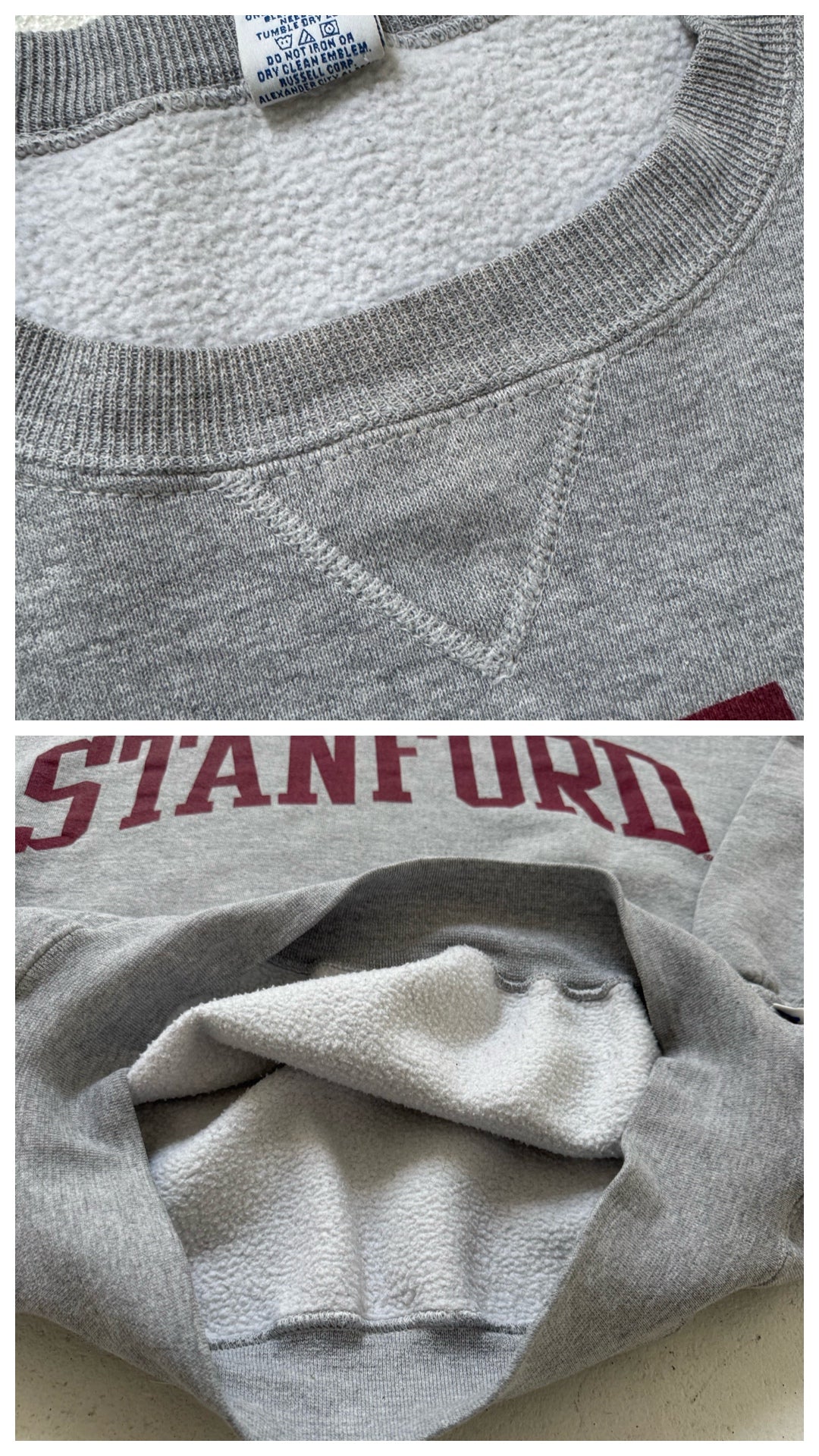 Gr.XL Russell Athletic Stanford Sweater 90s Vintage Made in USA