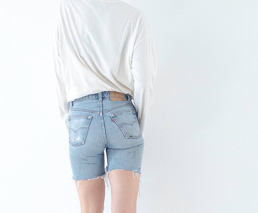 W25 - 26 Levis 501 Shorts| Cutoffs | 80s Vintage Made in USA