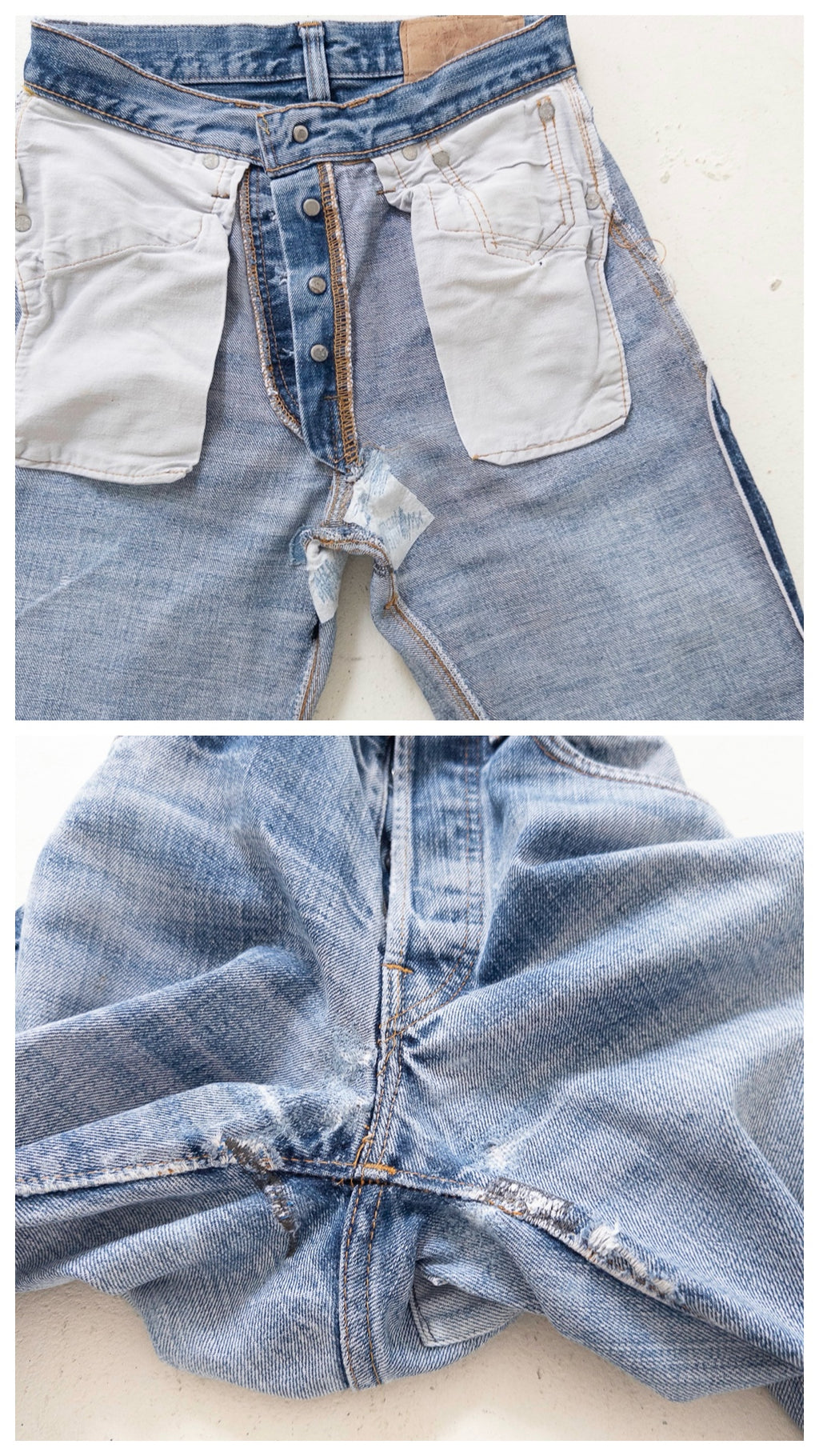 W24 - 25 Levis 501 Selvedge 70s Vintage Made in USA