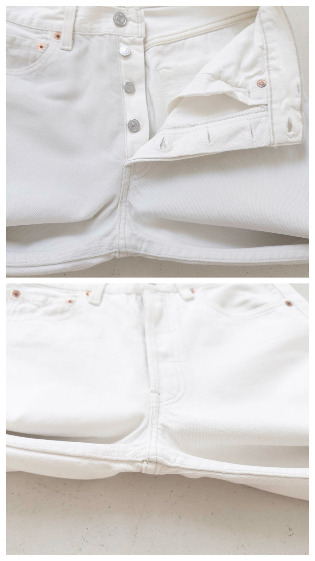 W26 L34 Levis 501 weiß 90s Vintage Made in USA