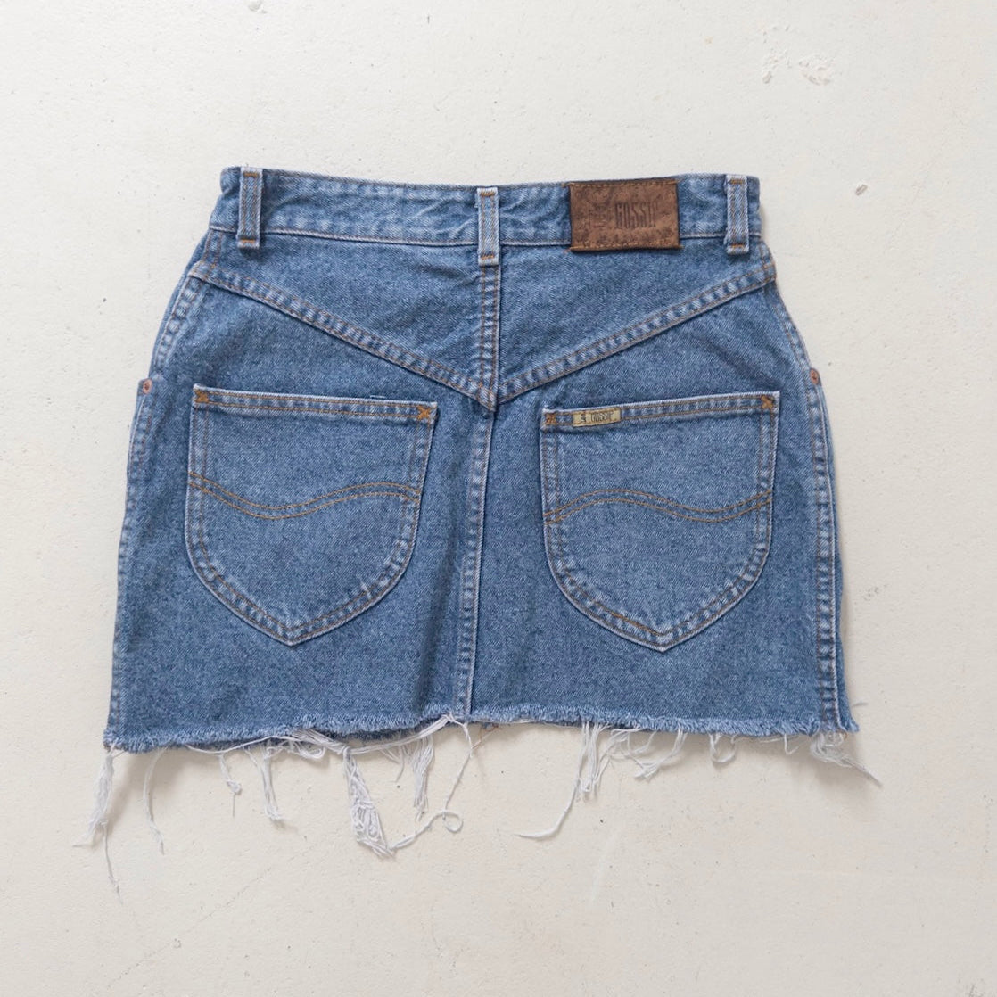 W25 W26 Lee Gossip Minirock Basic Skirt 80s Vintage