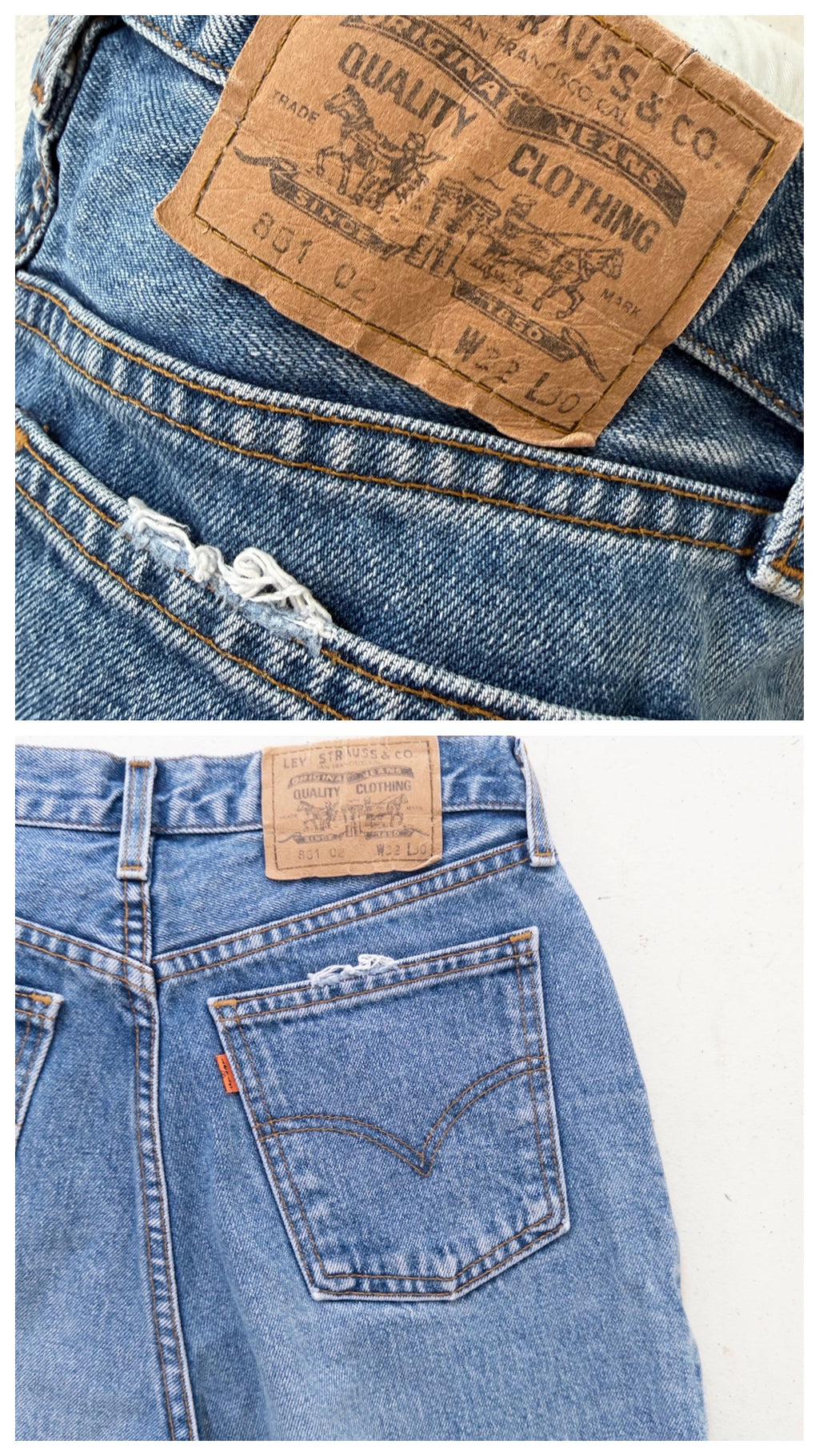 W29 -30 Levis 881 Boyfriend Shorts| Cutoffs | 90s Vintage Made in Belgium