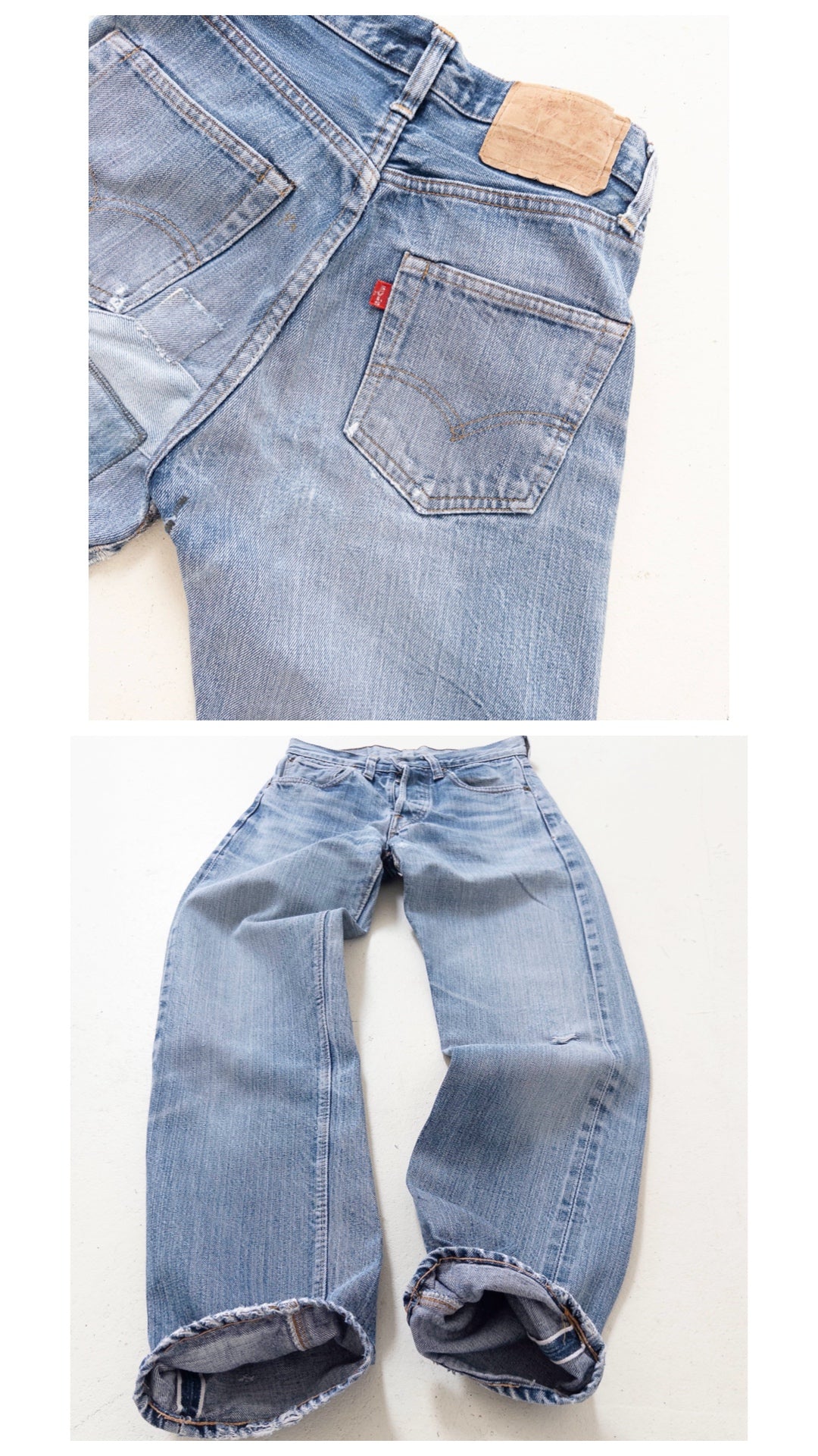 W24 - 25 Levis 501 Selvedge 70s Vintage Made in USA