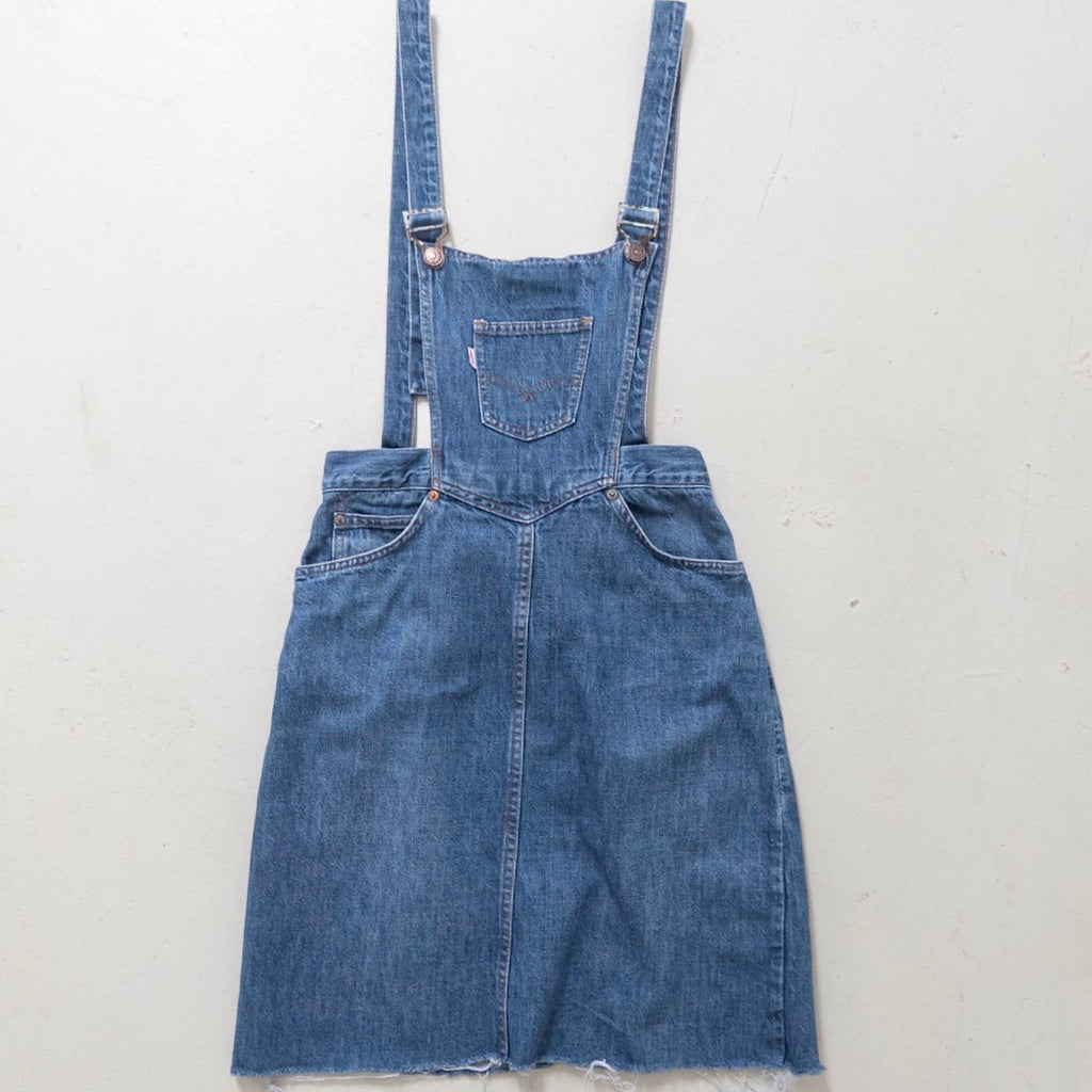 Gr. S Levis Latzkleid 60s 70s Vintage Made in USA