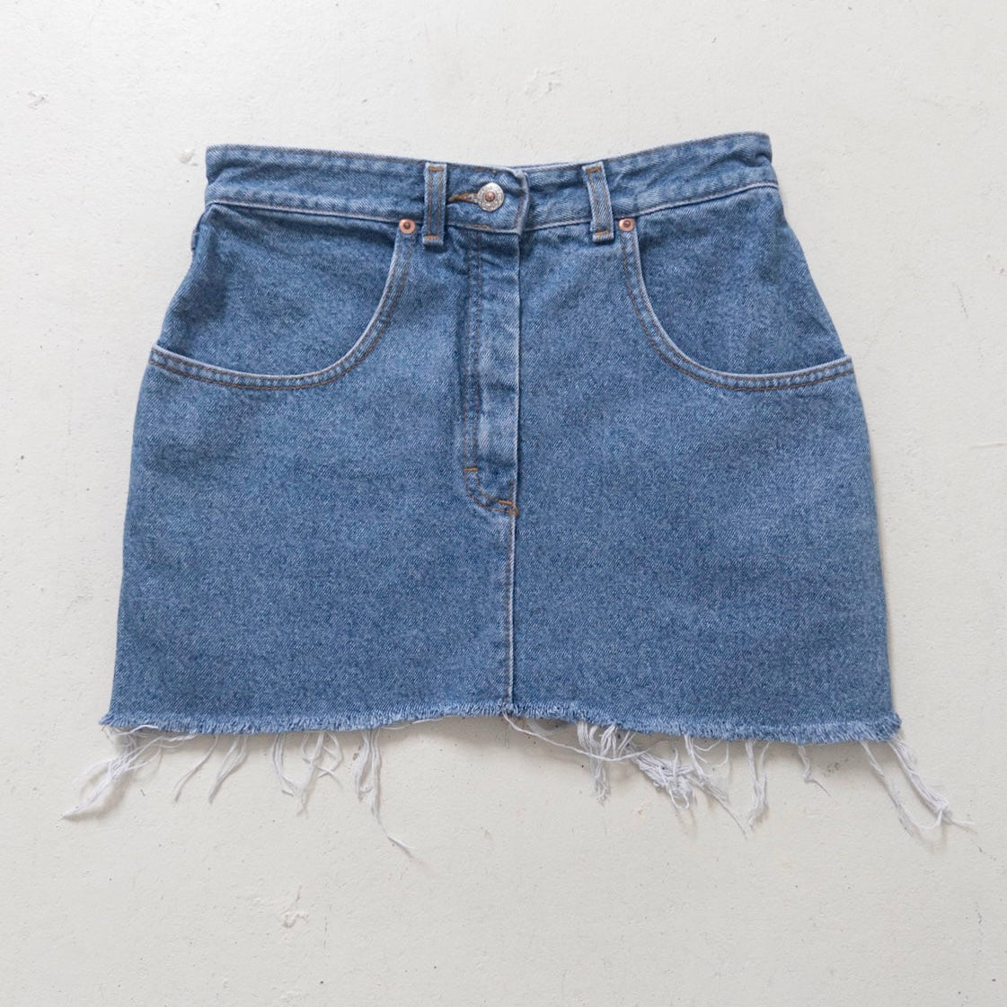 W25 W26 Lee Gossip Minirock Basic Skirt 80s Vintage