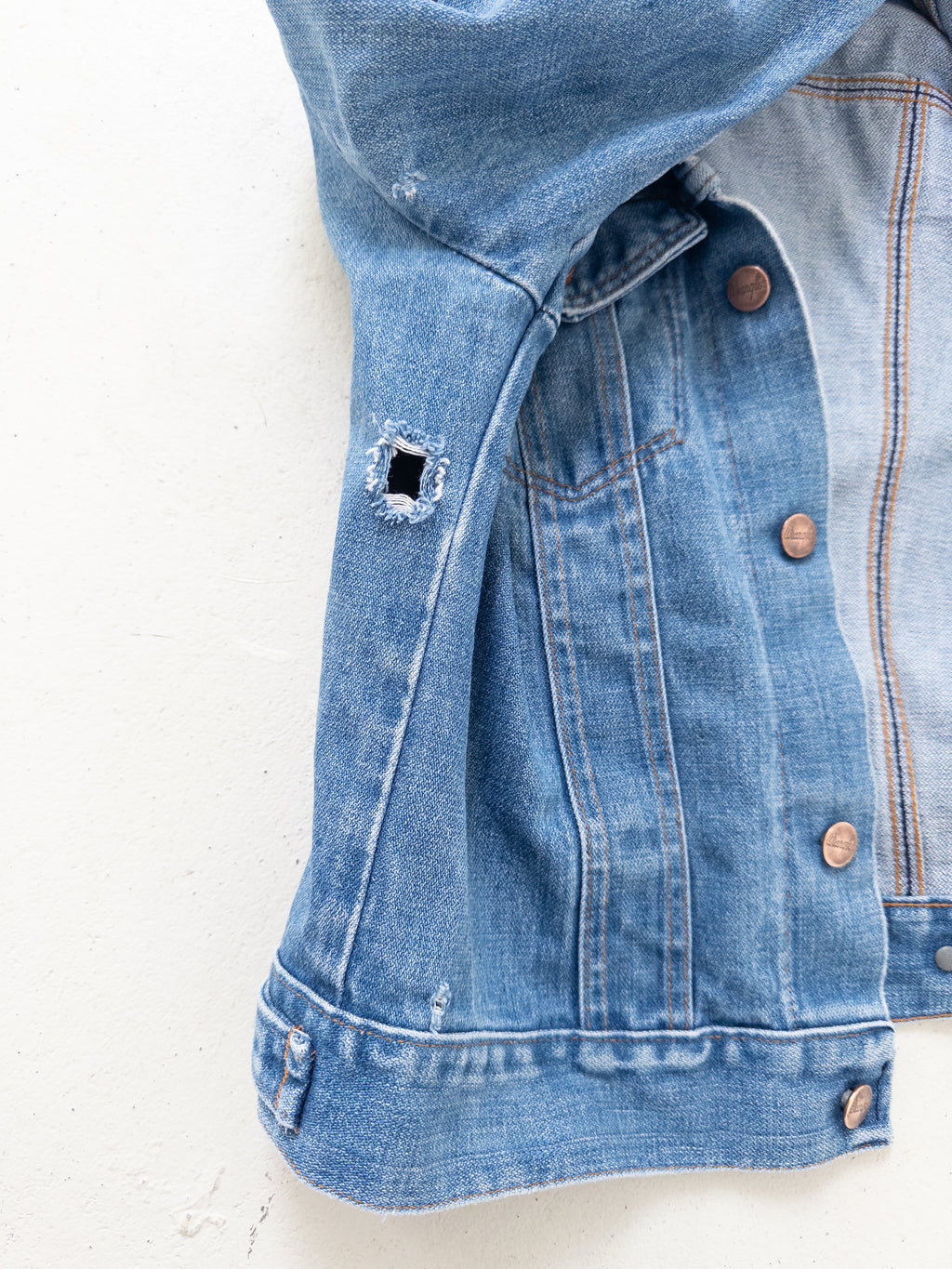 Gr. XXS - XS Wrangler Jeansjacke 70s Vintage Made in USA