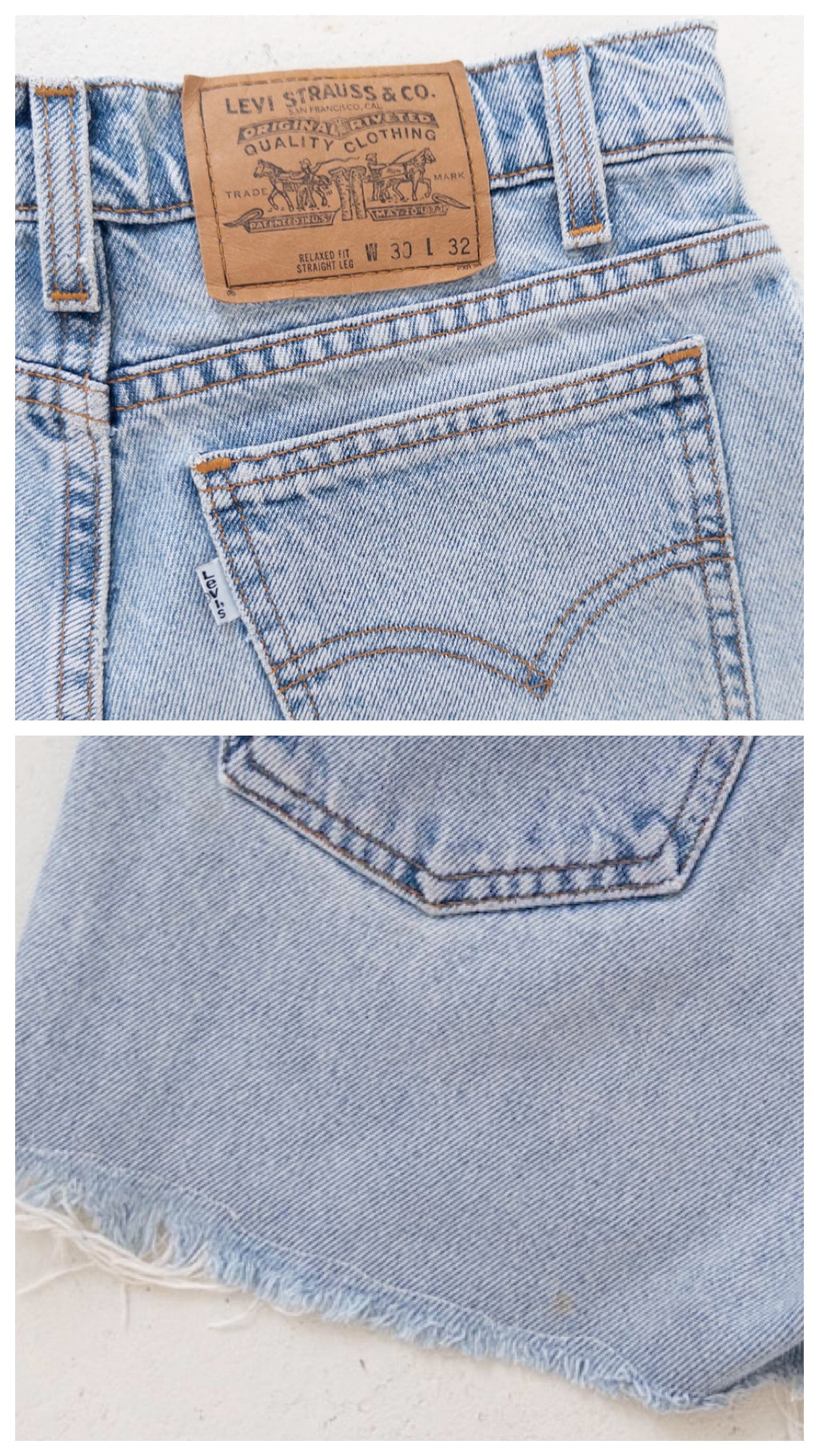 W27 Levis Shorts Relaxed Fit 90s Vintage