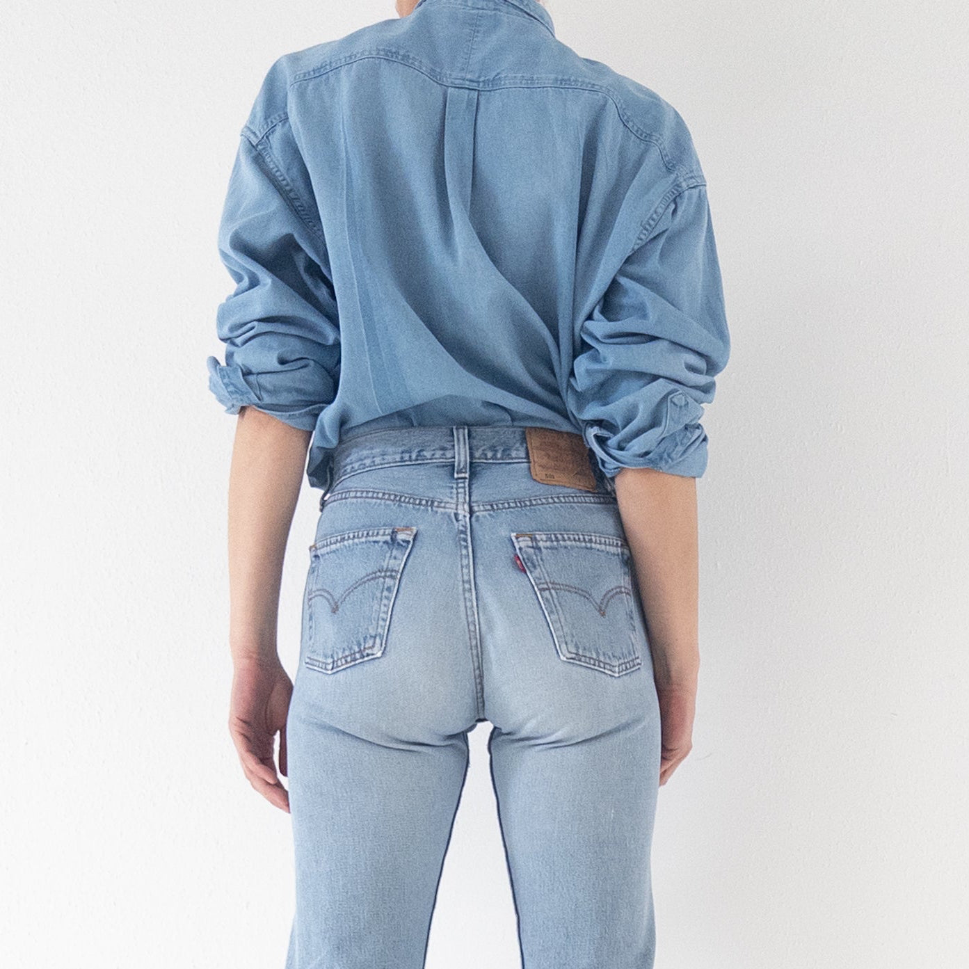 Gr.XL Polo by Ralph Lauren Jeanshemd 80s Vintage Made in USA