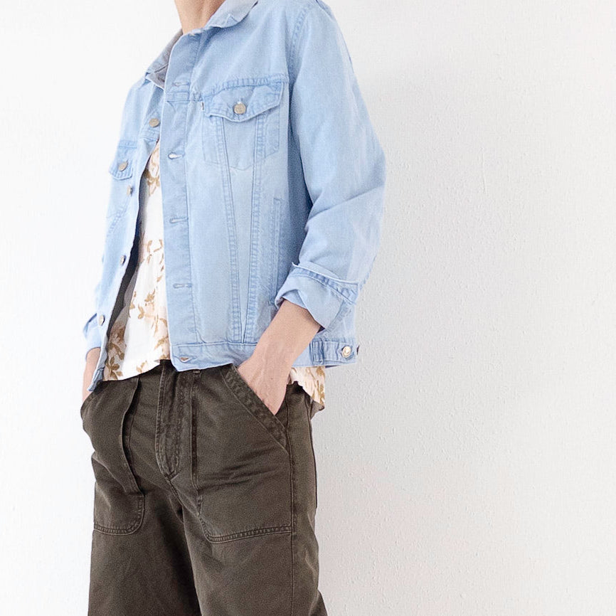 Gr. M Levis Jacke Babyblue 80s Vintage Made in France