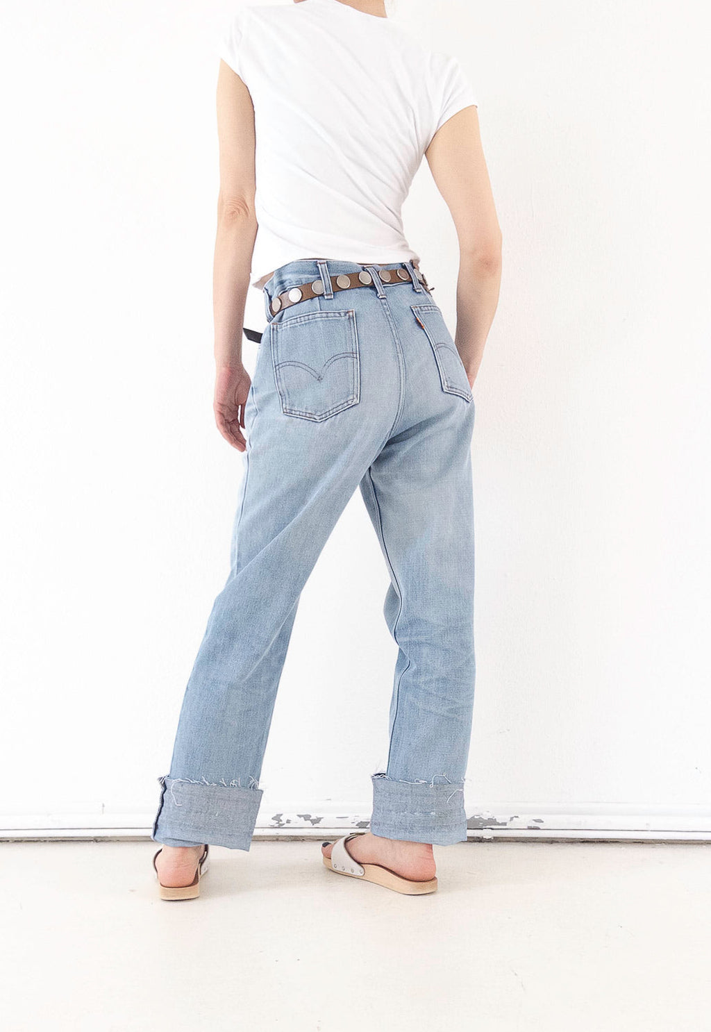 W31 -32 L36 Levis Cigarette Jeans 70s Vintage Made in Belgium
