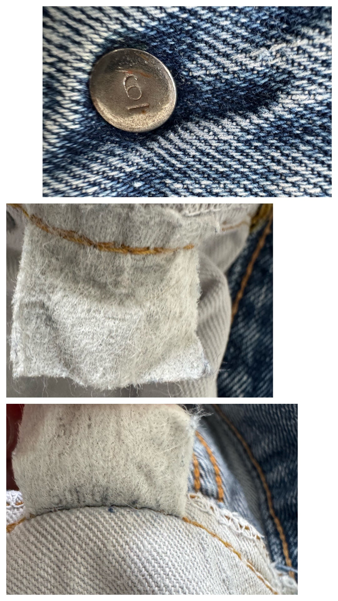 W24 - 25 Levis 501 Selvedge 70s Vintage Made in USA