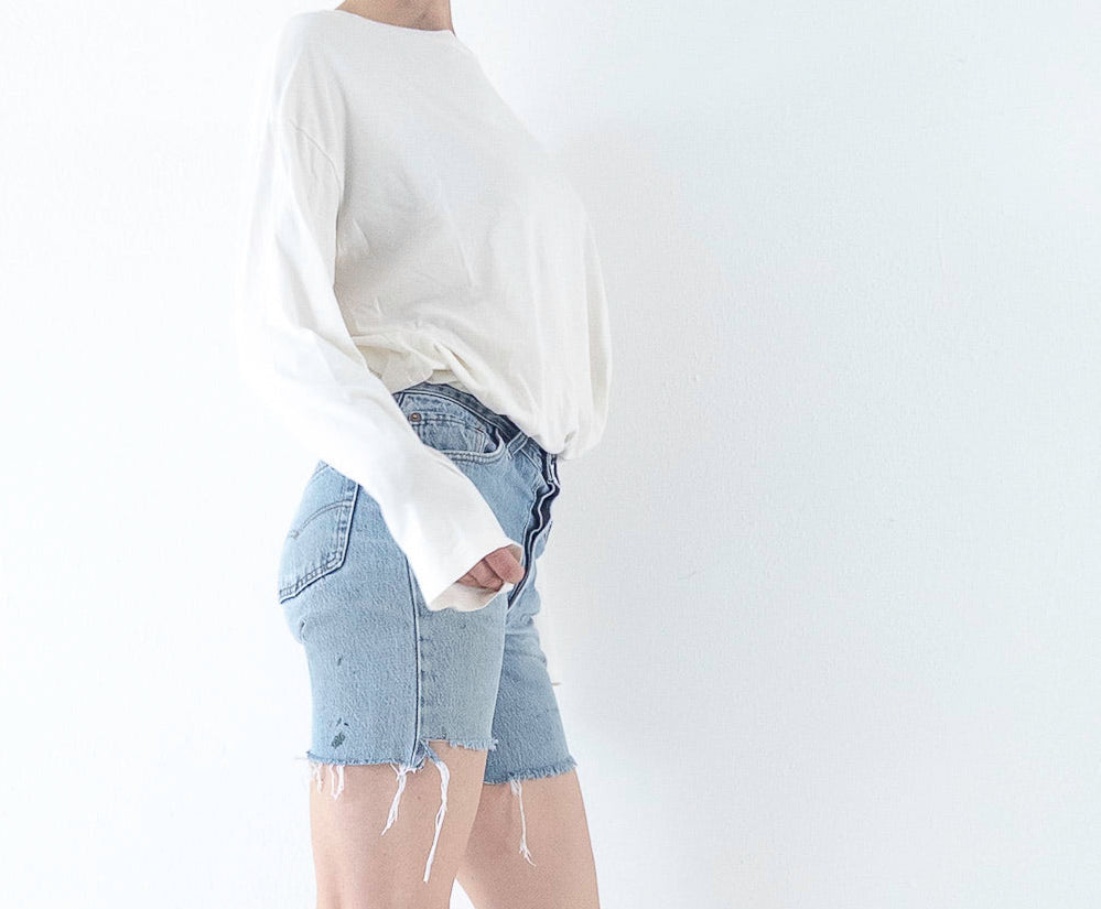 W25 - 26 Levis 501 Shorts| Cutoffs | 80s Vintage Made in USA