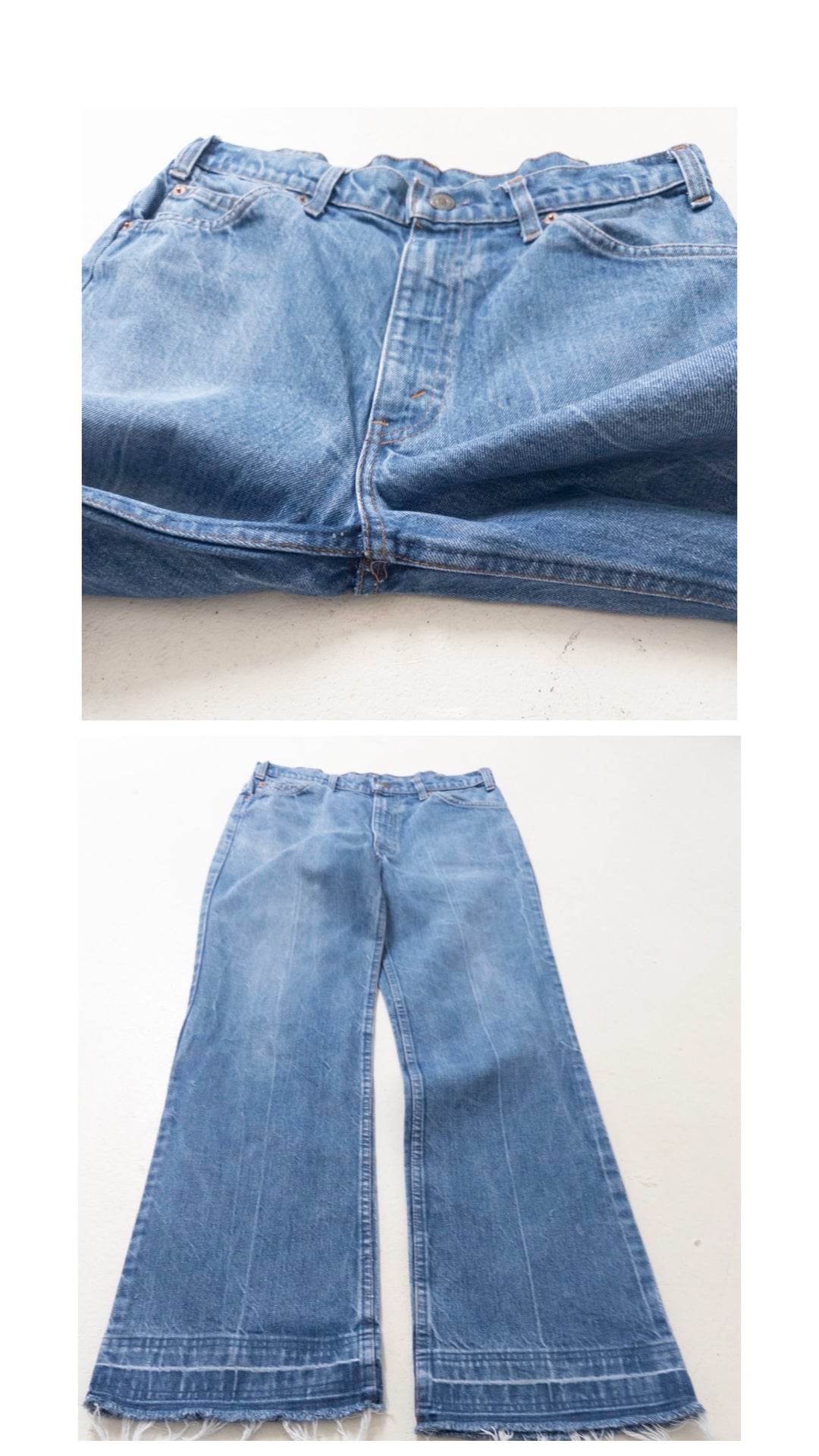 W31-32 L32 Levis 632 Flared Jeans 80s Vintage Made in Belgium