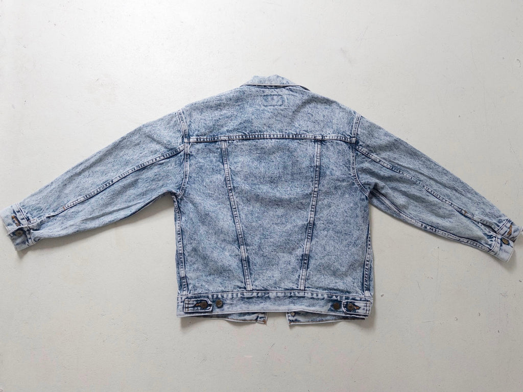 Gr. M - L Levis Acid Washed Trucker Jacket 80s Vintage Made in USA