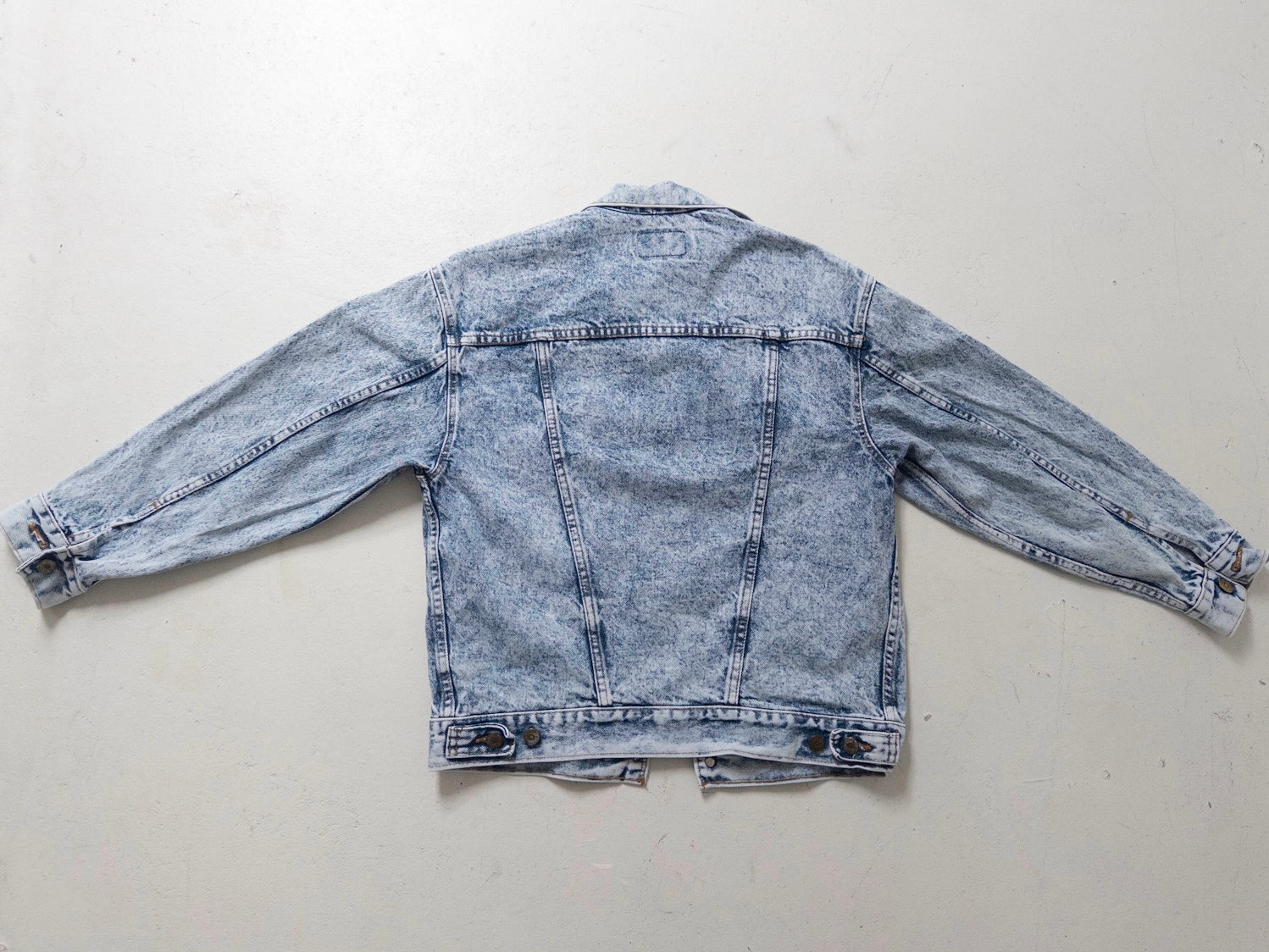 Gr. M - L Levis Acid Washed Trucker Jacket 80s Vintage Made in USA