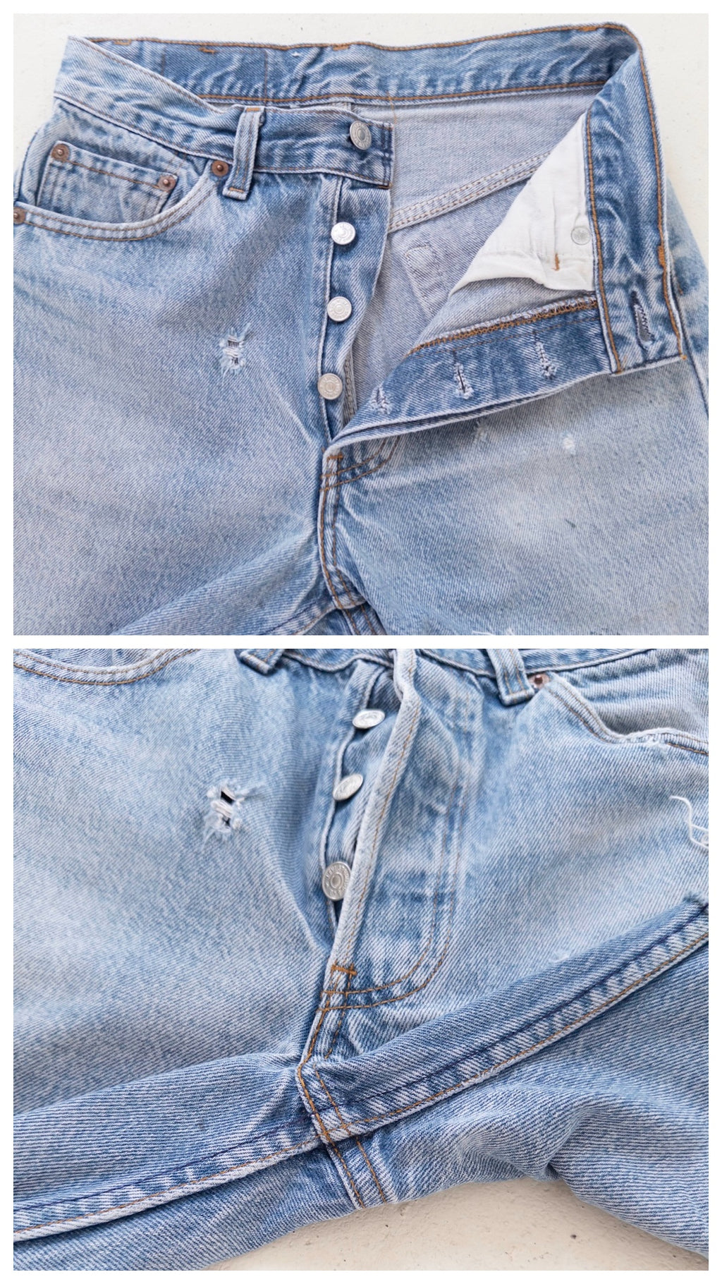 W25 - 26 Levis 501 Shorts| Cutoffs | 80s Vintage Made in USA