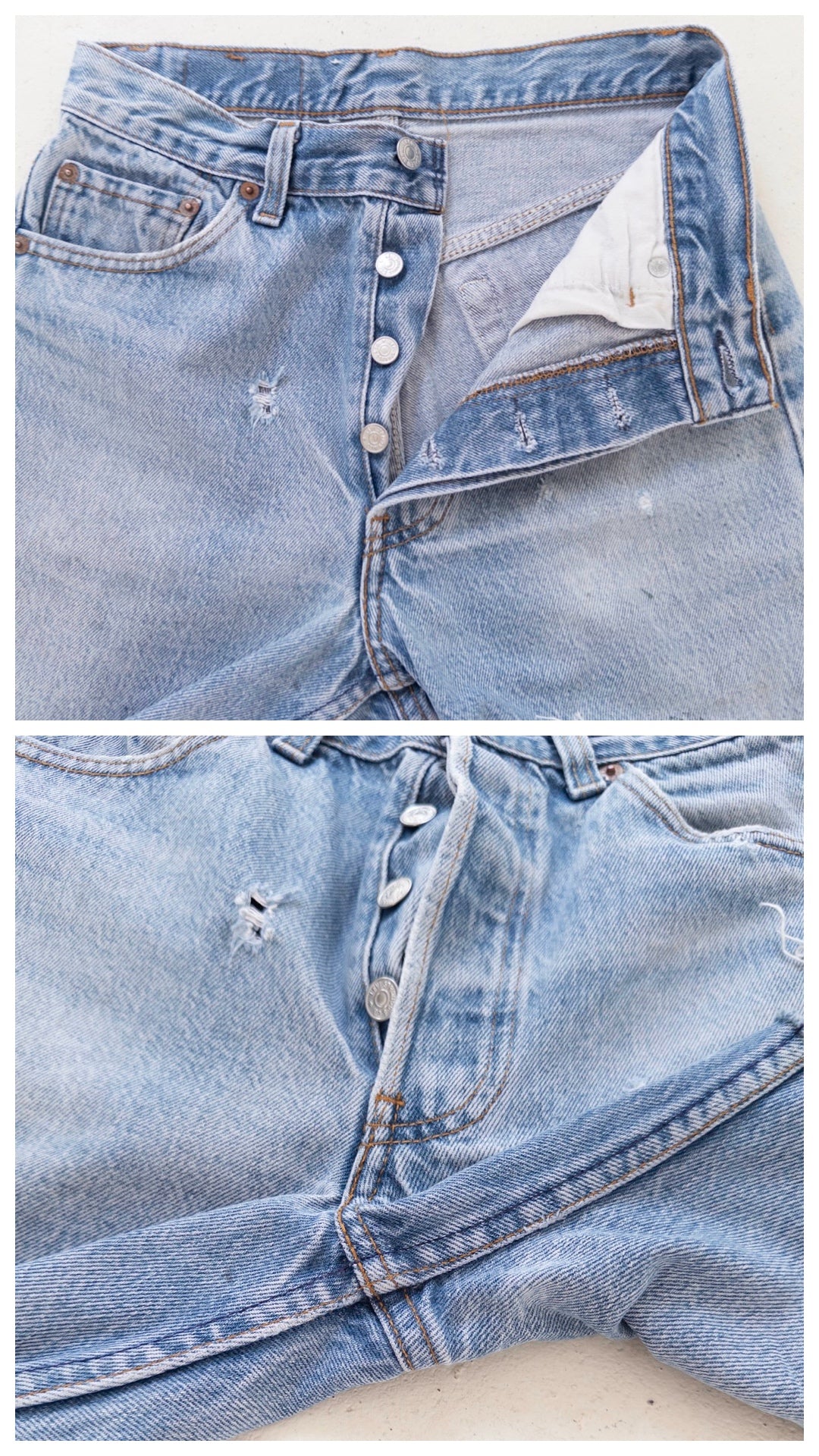 W25 - 26 Levis 501 Shorts| Cutoffs | 80s Vintage Made in USA