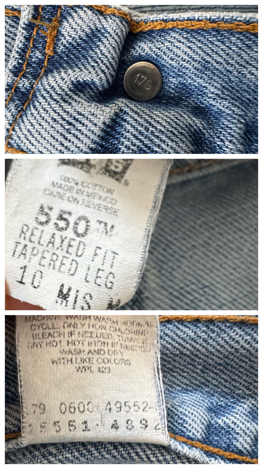 W29 Levis 550 Y2K Vintage
