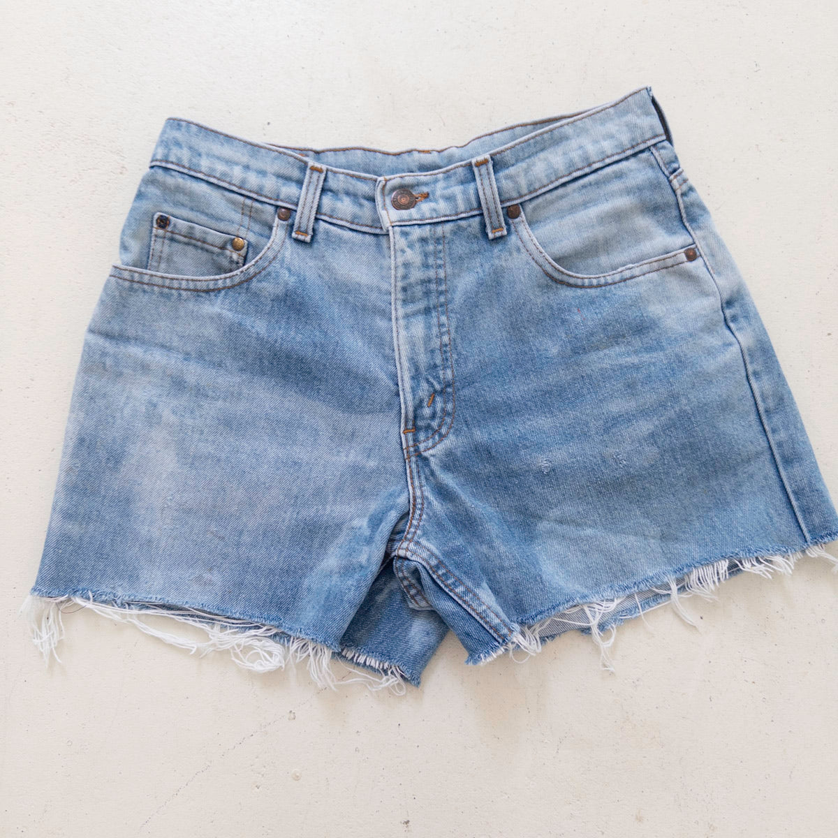 W29 Levis 545 Leather Tab Shorts| Cutoffs | 70s Vintage Made in Belgium