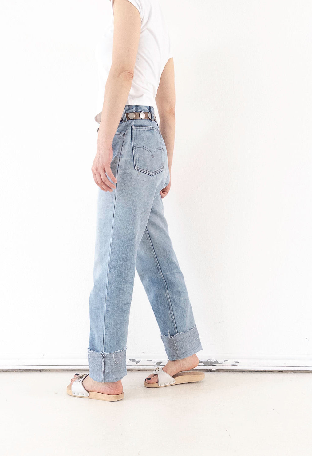 W31 -32 L36 Levis Cigarette Jeans 70s Vintage Made in Belgium