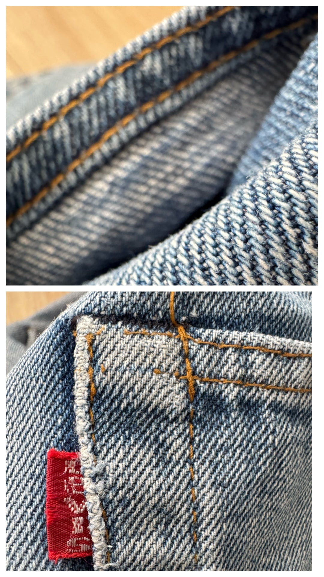 W29 L33 Levis 501 Selvedge Redline Jeans 70s Vintage Single Stitch Button 6 Made in USA