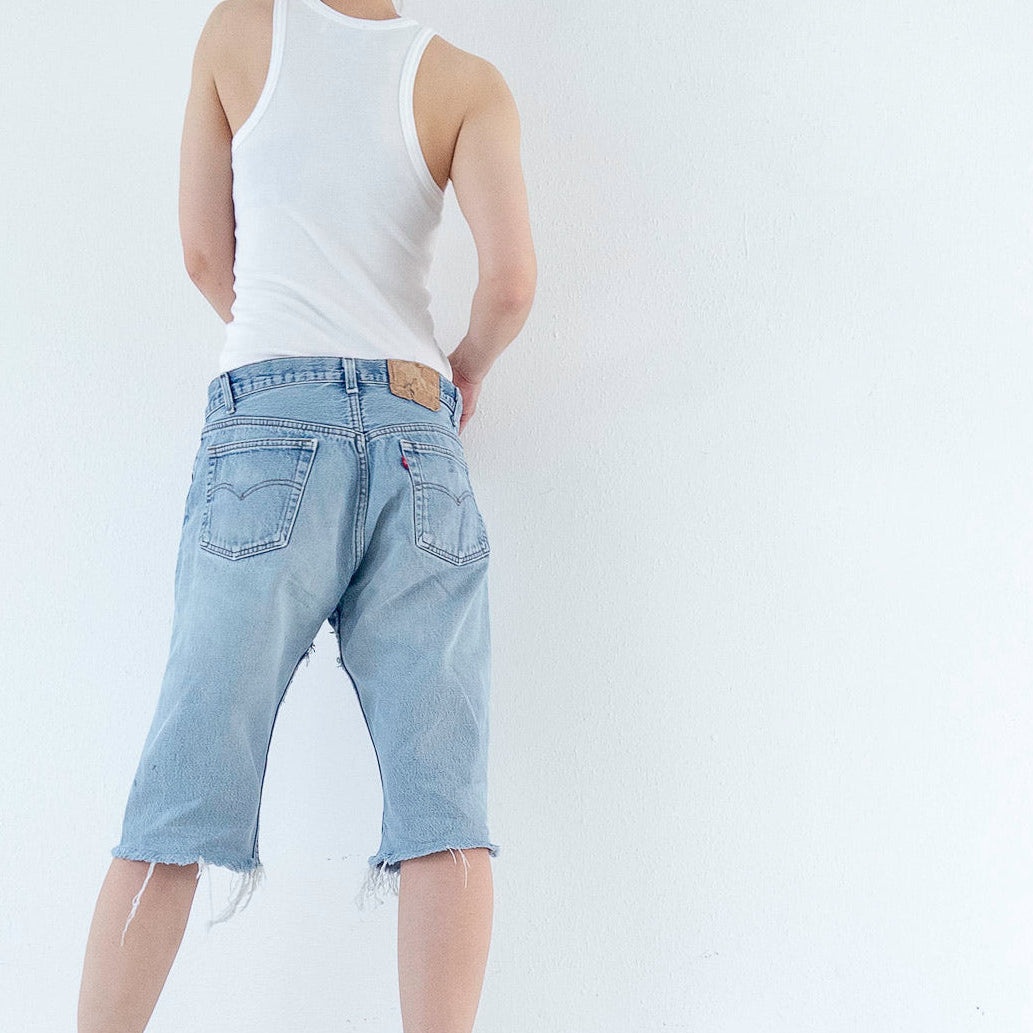 W32 Levis 501 Boyfriend Shorts| Bermudas | 80s Vintage Made in USA