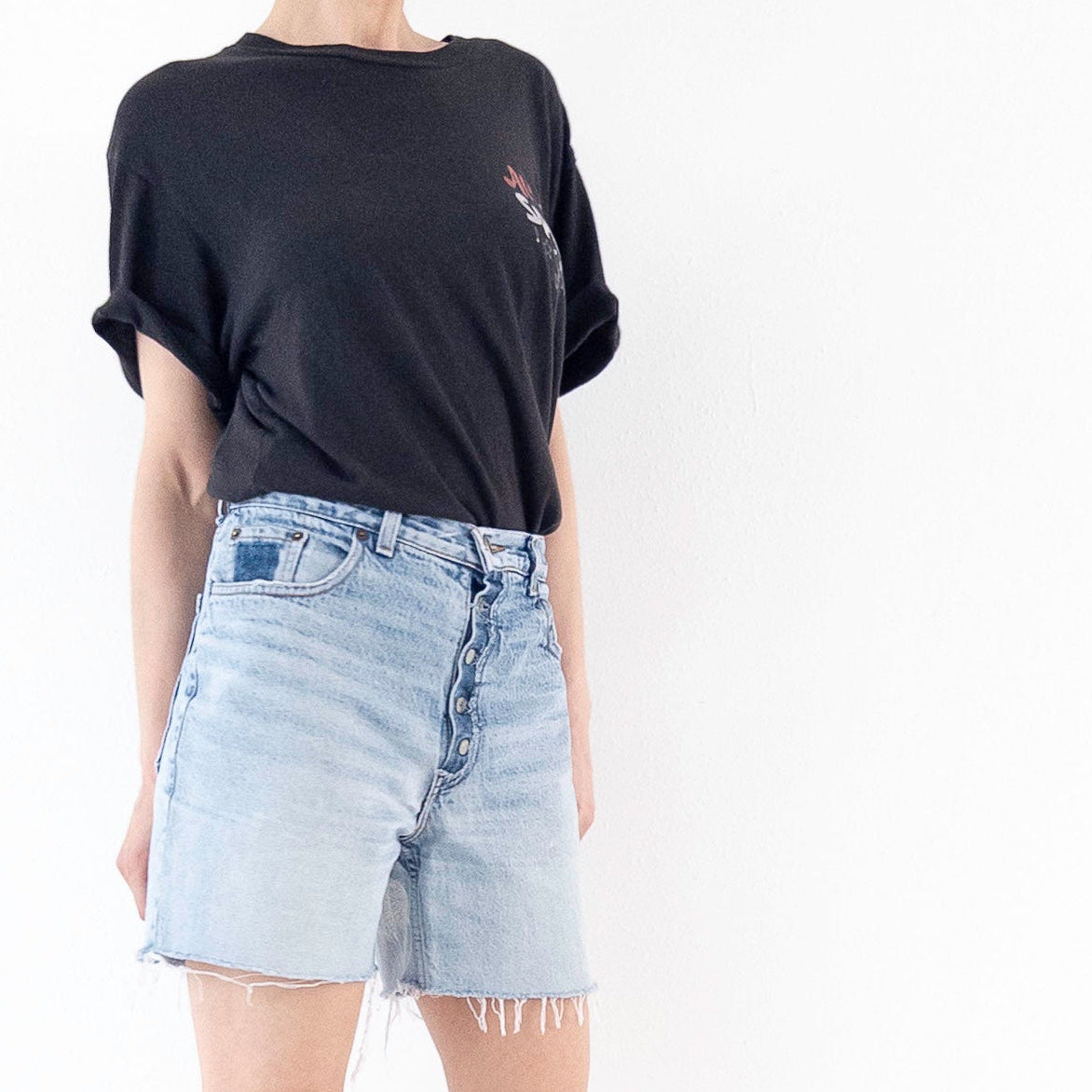 W29 - 30 Levis Shorts 80s Vintage Made in Belgium Reworked Cutoffs