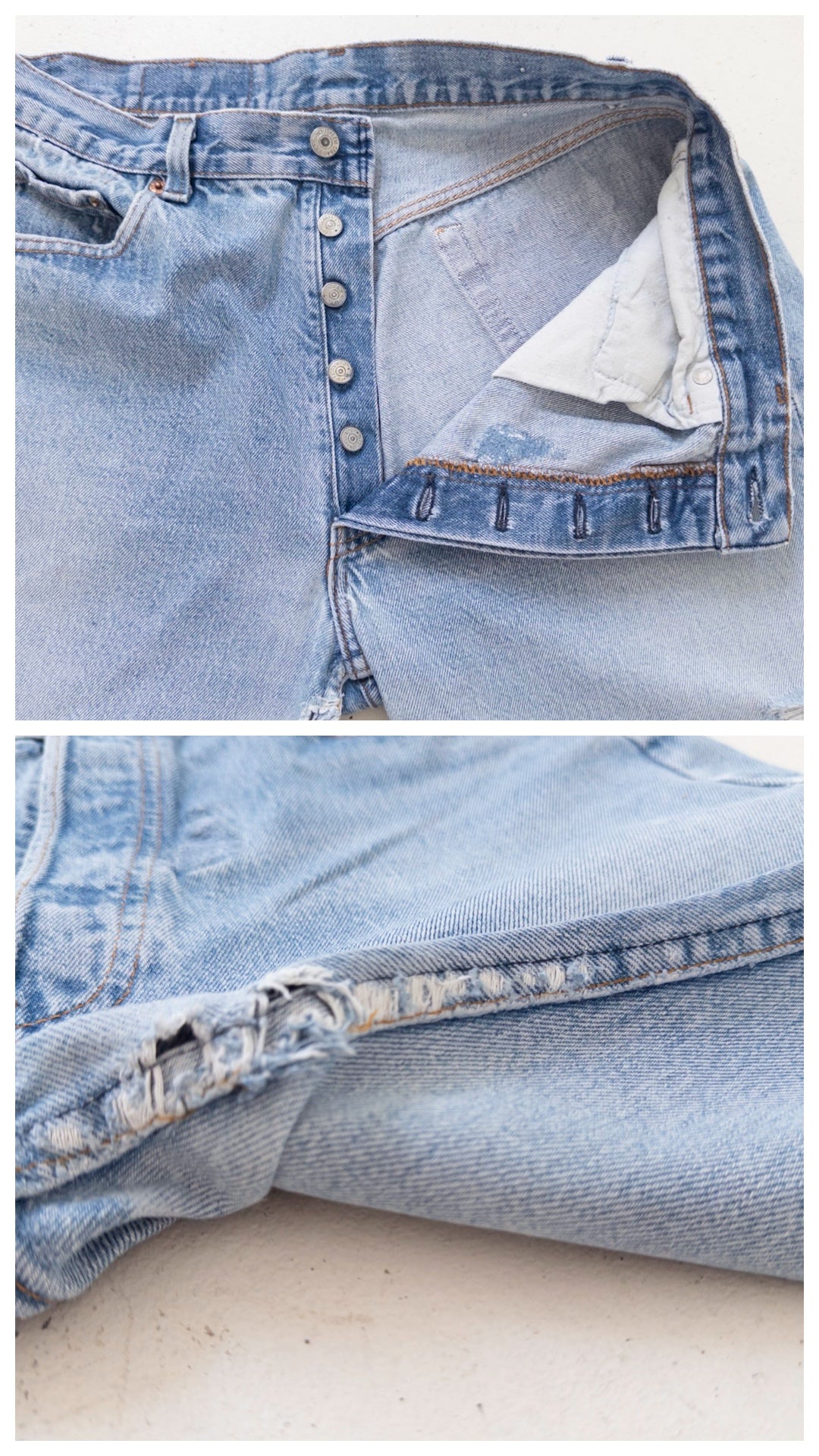 W32 Levis 501 Boyfriend Shorts| Bermudas | 80s Vintage Made in USA
