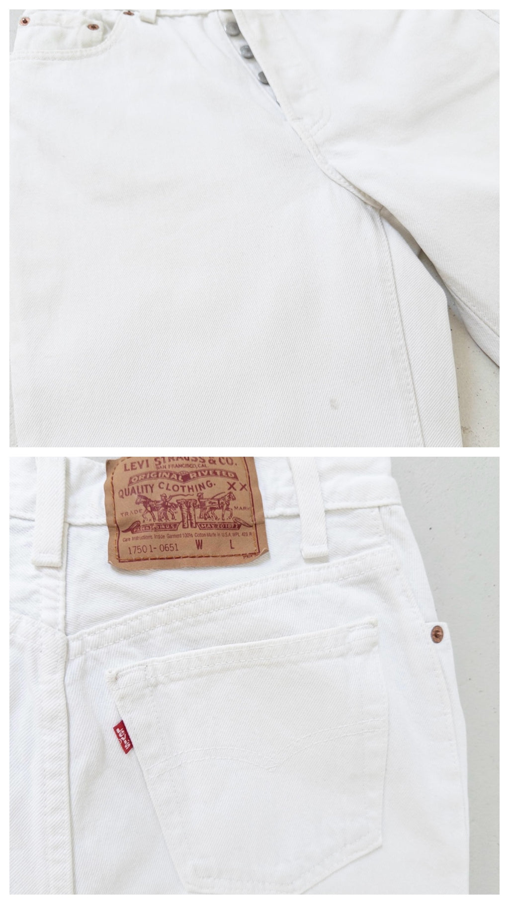 W26 -27 L36 Levis 501 90s Vintage Made in USA