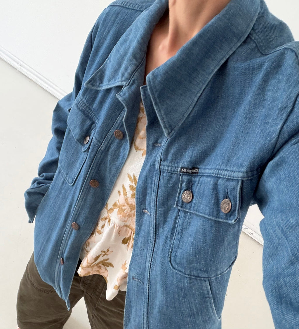 Gr. L Mustang Jeansjacke Jeanshemd 70s Vintage Made in Germany