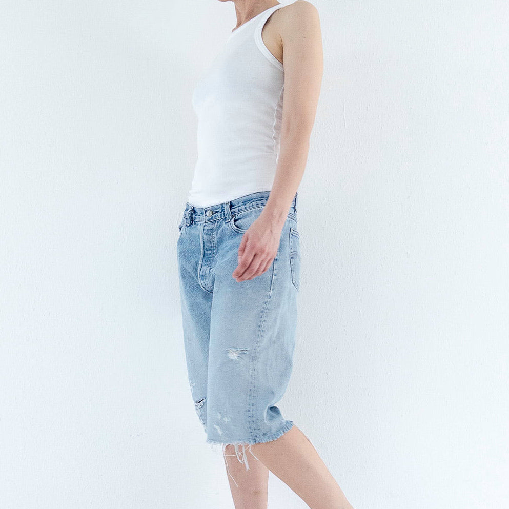 W32 Levis 501 Boyfriend Shorts| Bermudas | 80s Vintage Made in USA