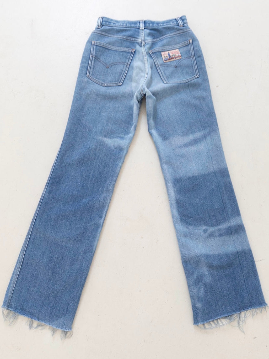 W26 - 27 L30 Levis Cropped Schlaghose 70s Vintage Made in USA